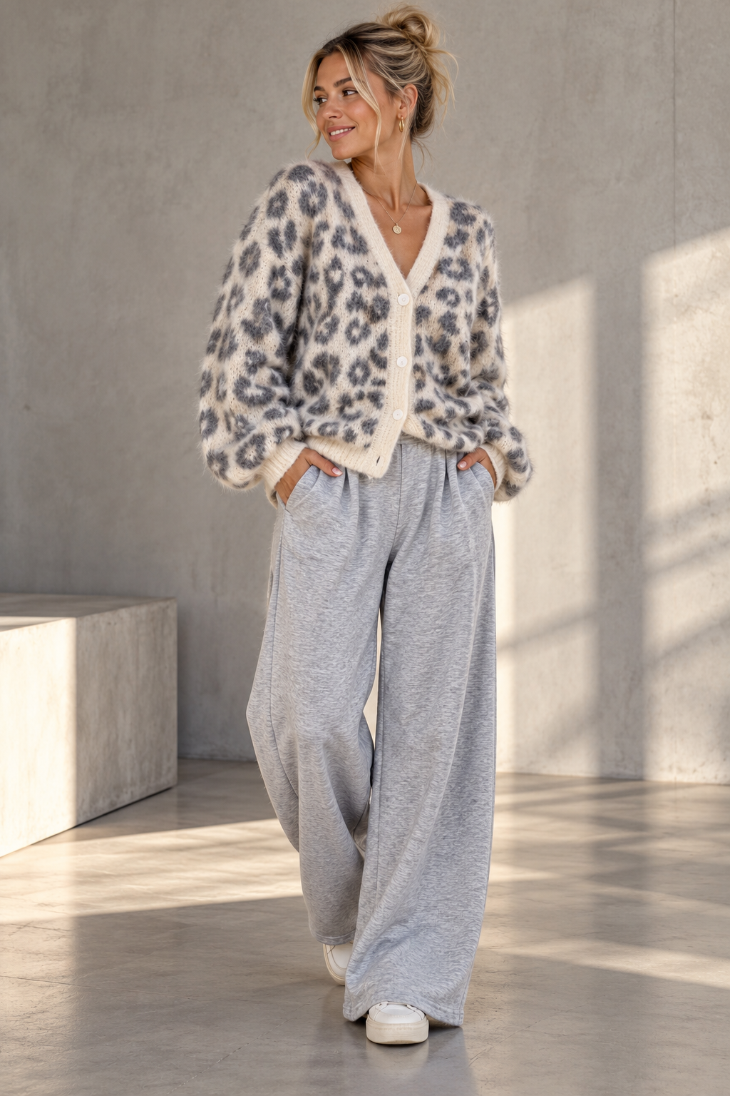 Hose Wide-Leg Butterweich mit Bundfalten HO0020 I Made in Italy 34-42/44