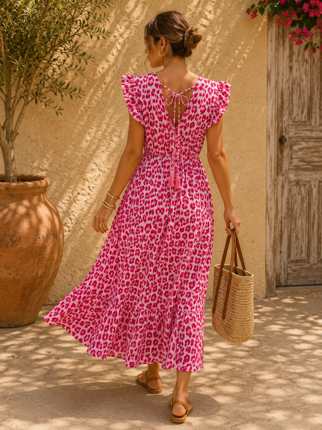 Kleid Arusha – Musselinkleid mit Boho-Charme  – Made in Italy |  tragbar bis Größe 42/44