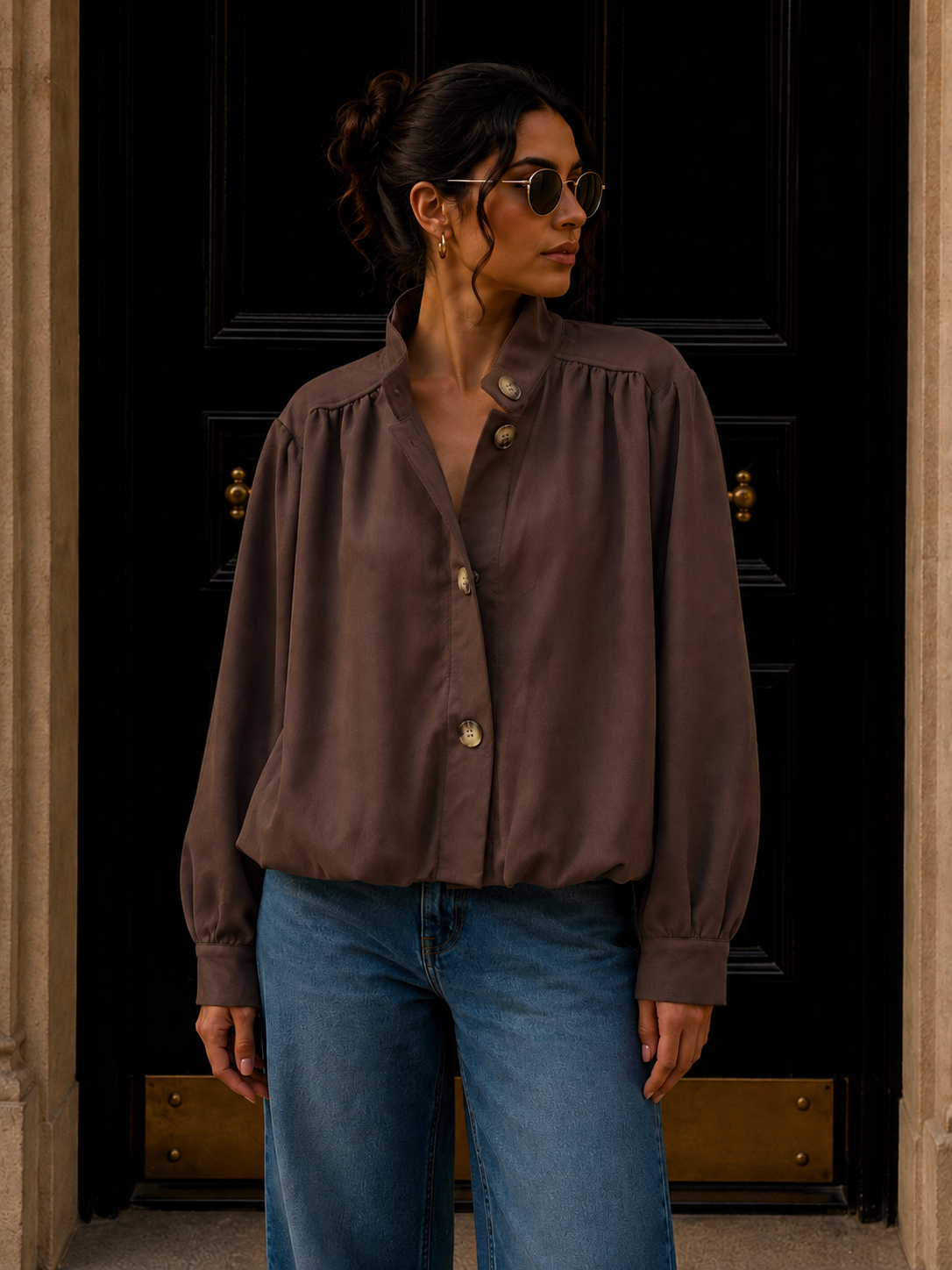 Jacke Veloursleder-Optik I J0036 I Made in Italy 34-42