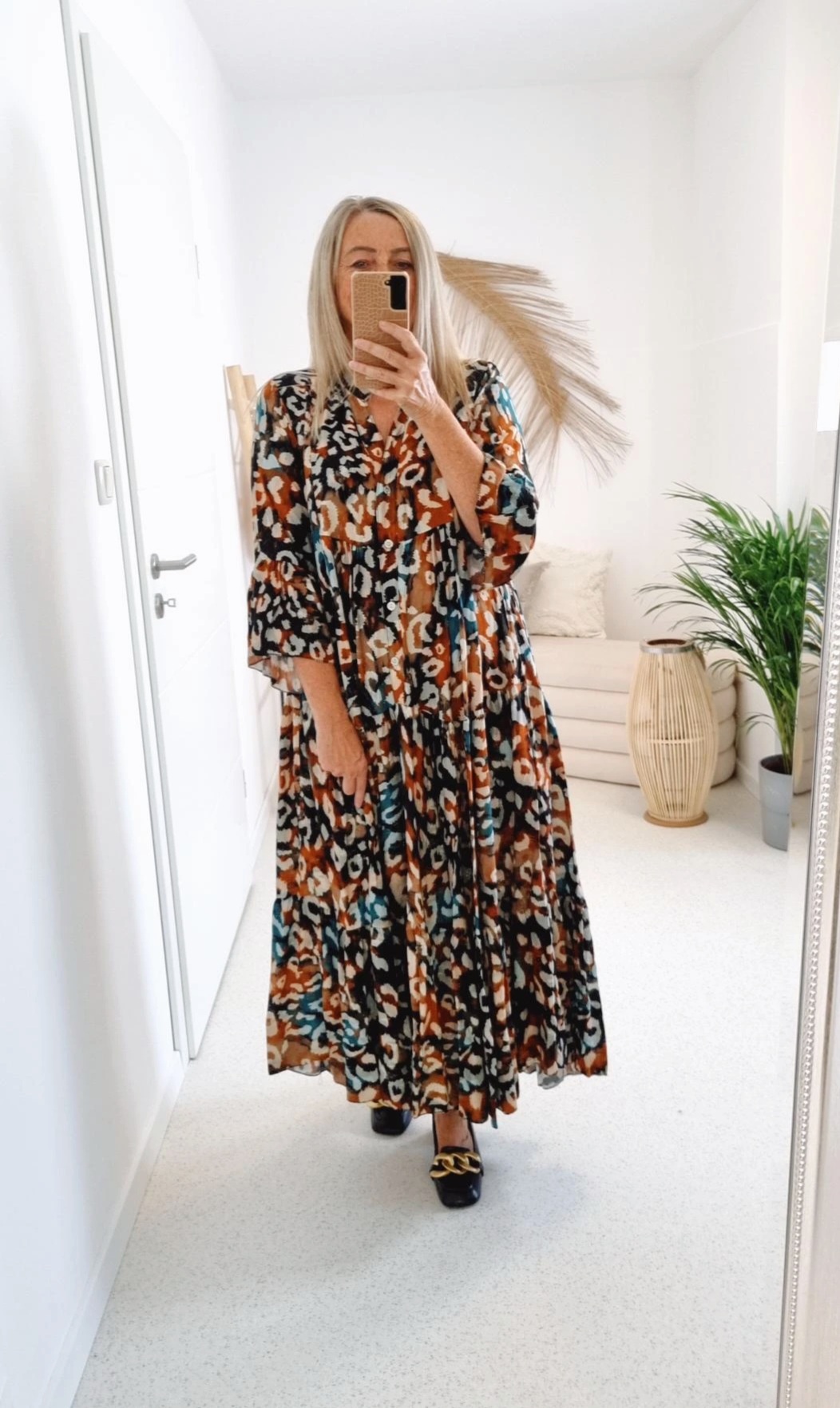 MAXI TUNIKA DRESS SAFARI PETROL 34-42 Made in Italy langes Kleid Hängerchen Tunikakleid MAXI TUNIKA DRESS SAFARI PETROL 34-42 Made in Italy langes Kleid Hängerchen Tunikakleid
