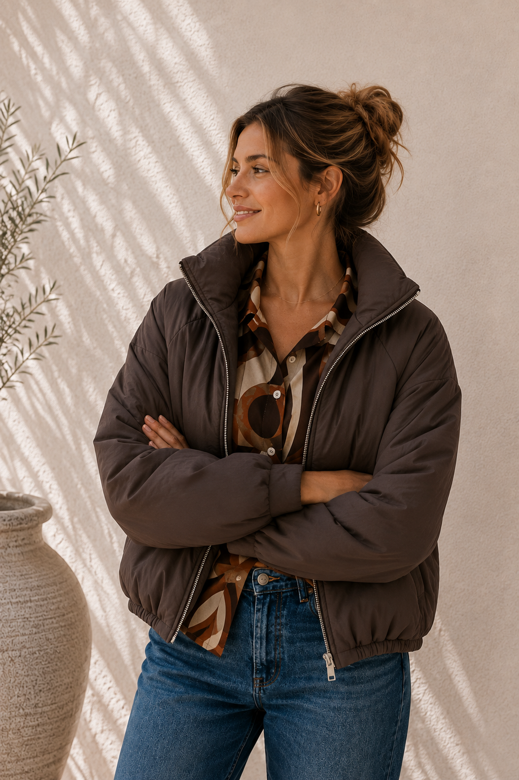 Jacke Puffy Monika – lässiger Allrounder für die Übergangszeit Made in Italy 34-40/42