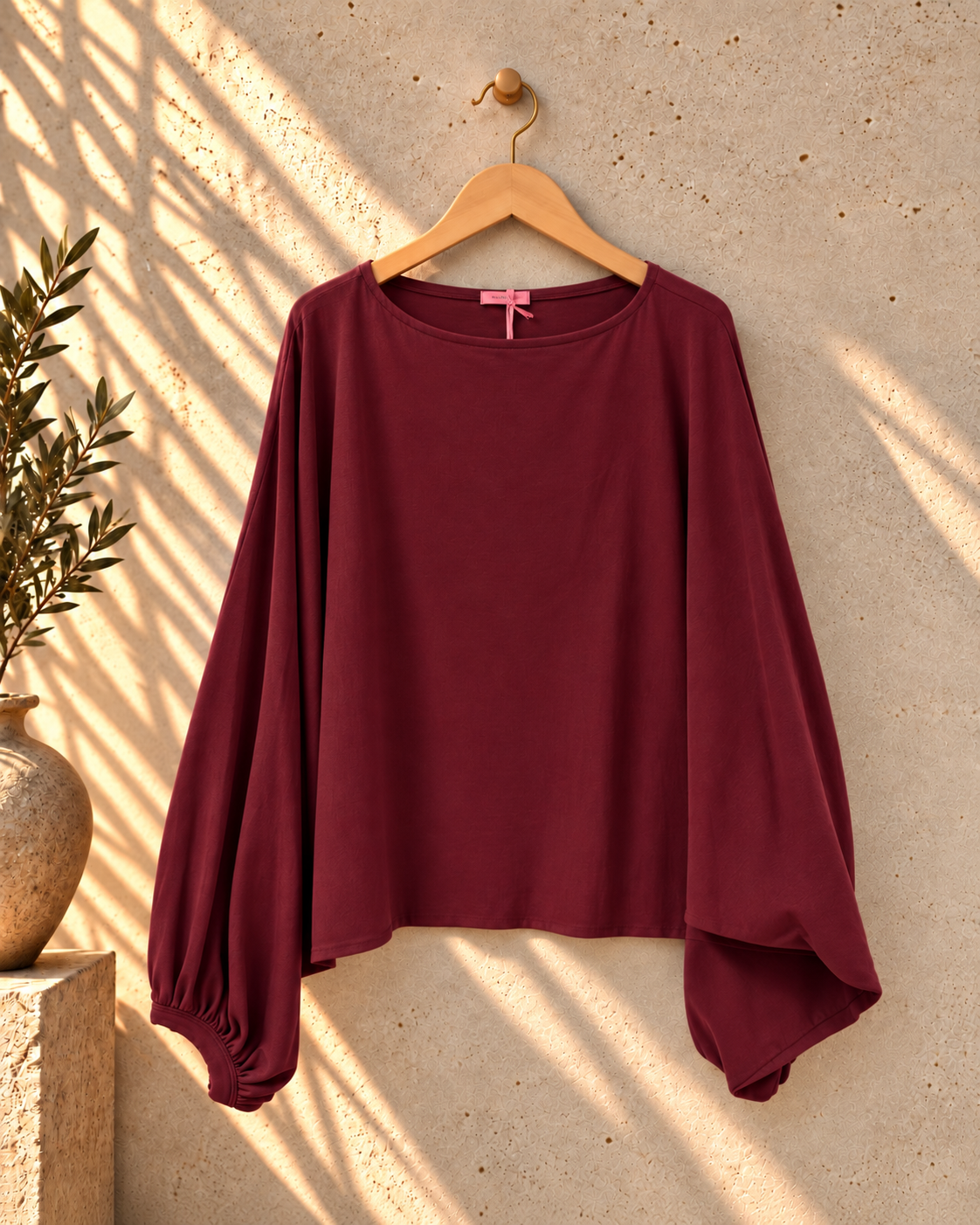 Basic Fledermaus-Pullover I H0144 I 34-44 I Made in Italy