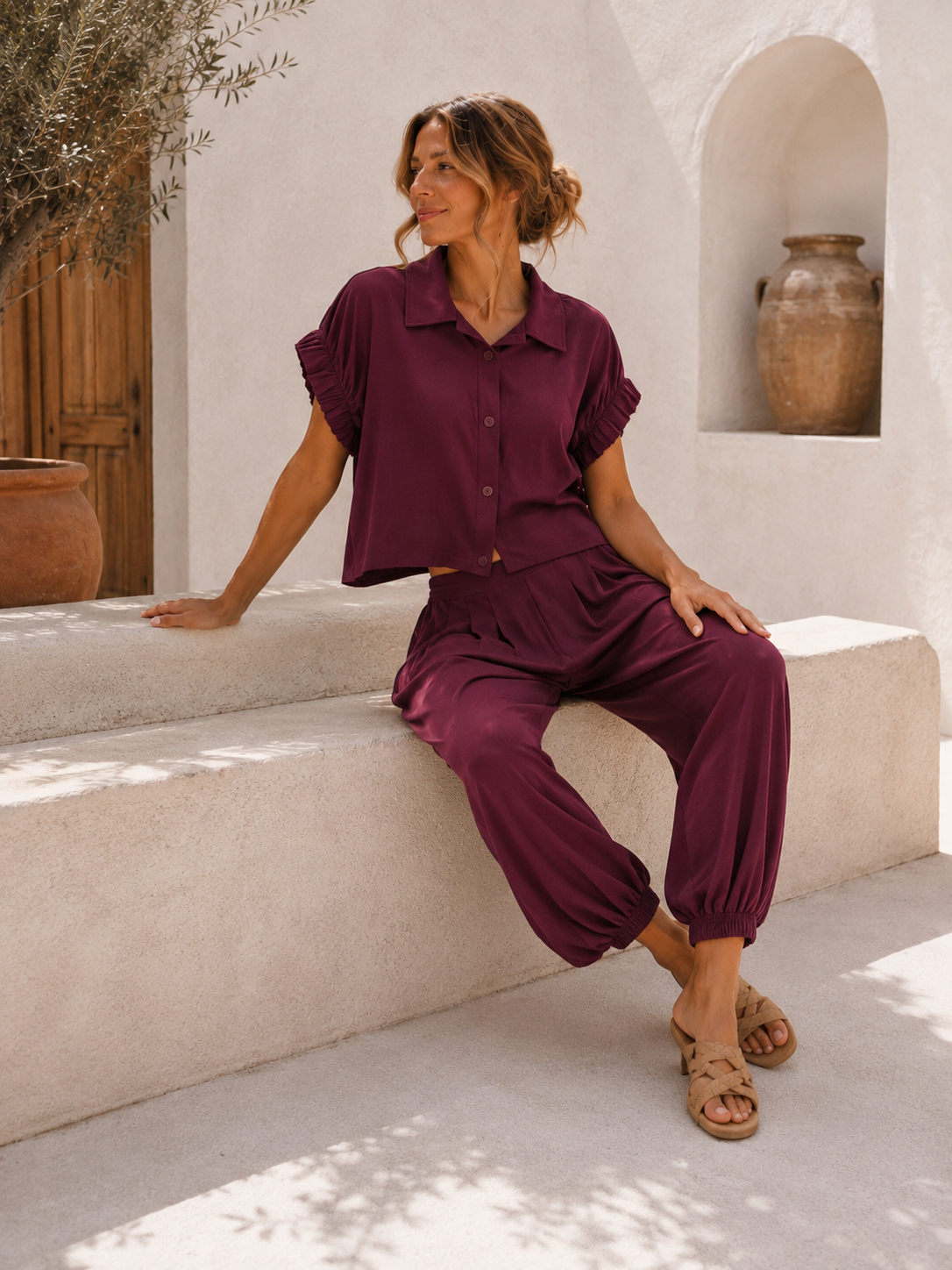 Set Alessa – Bluse & Hose Made in Italy 34-42