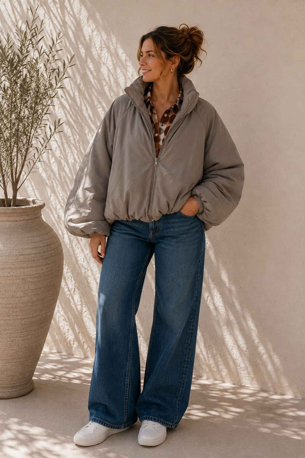 Jacke Puffy Monika – lässiger Allrounder für die Übergangszeit Made in Italy 34-40/42