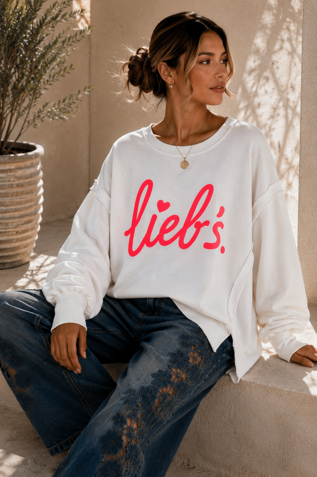 Sweatshirt Isotta – Lieb´s im lässigen Oversize-Look Made in Italy 34-48