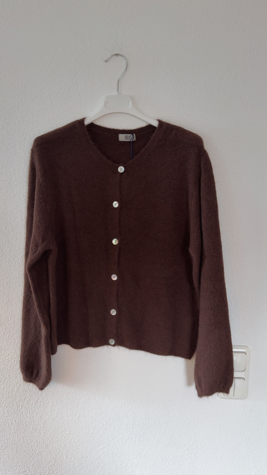 Kuschelige Strickjacke Elara mit Angora Made in Italy Gr 34-42