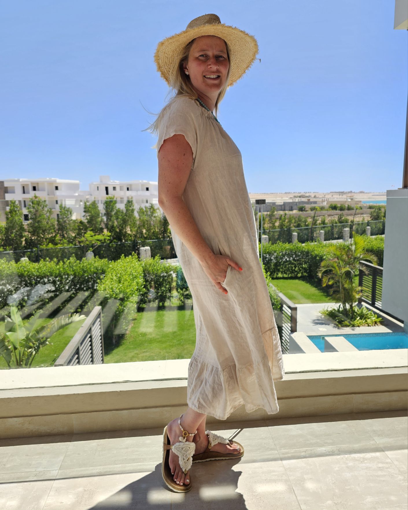 LINEN TUNIKA DRESS LUISE BEIGE 34-42 Made in Italy Leinen Kleid Leinenkleid Linendress LINEN TUNIKA DRESS LUISE BEIGE 34-42 Made in Italy Leinen Kleid Leinenkleid Linendress