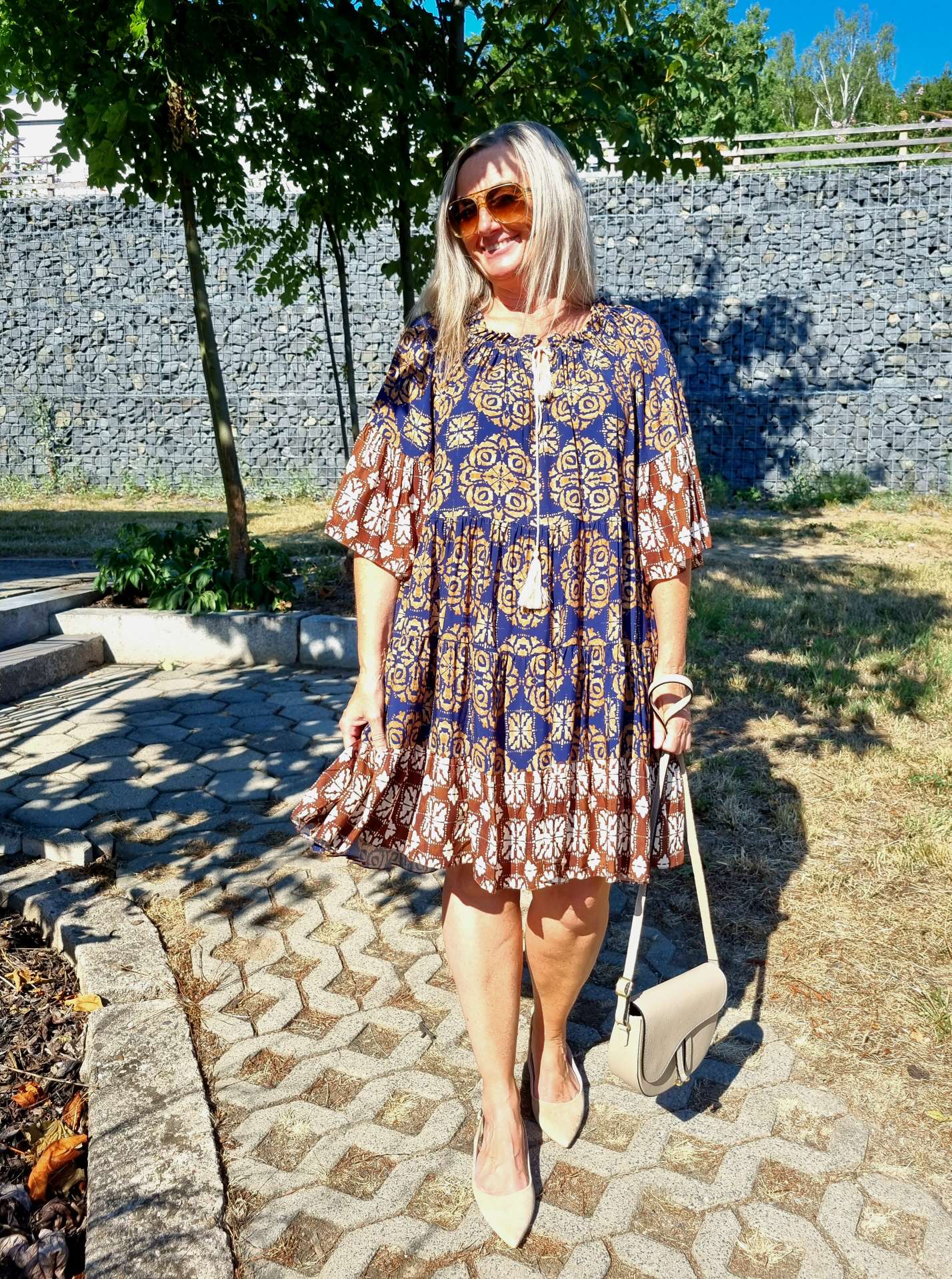 SHORT TUNIKA DRESS GIULIA BLUE 34-42 Made in Italy kurzes Kleid Hängerchen Tunikakleid SHORT TUNIKA DRESS GIULIA BLUE 34-42 Made in Italy kurzes Kleid Hängerchen Tunikakleid