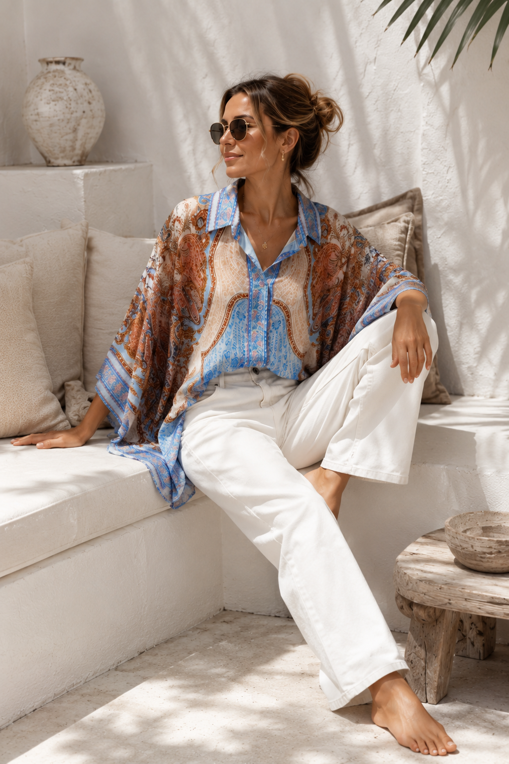 Silky Signature Bluse „Aurelia“ Made in Italy Gr. 34-44/46 Premium Kollektion