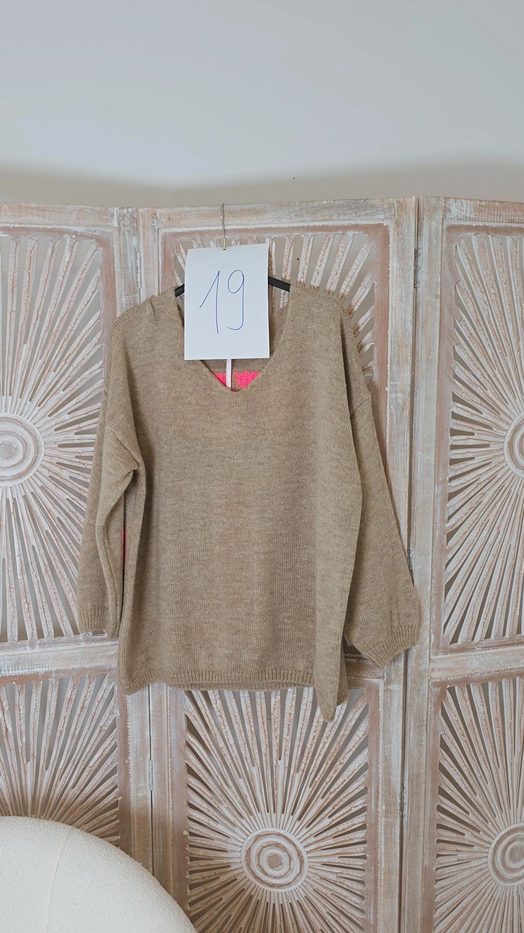 2. WAHL STRICKPULLOVER ANGELA BEIGE-PINK 19