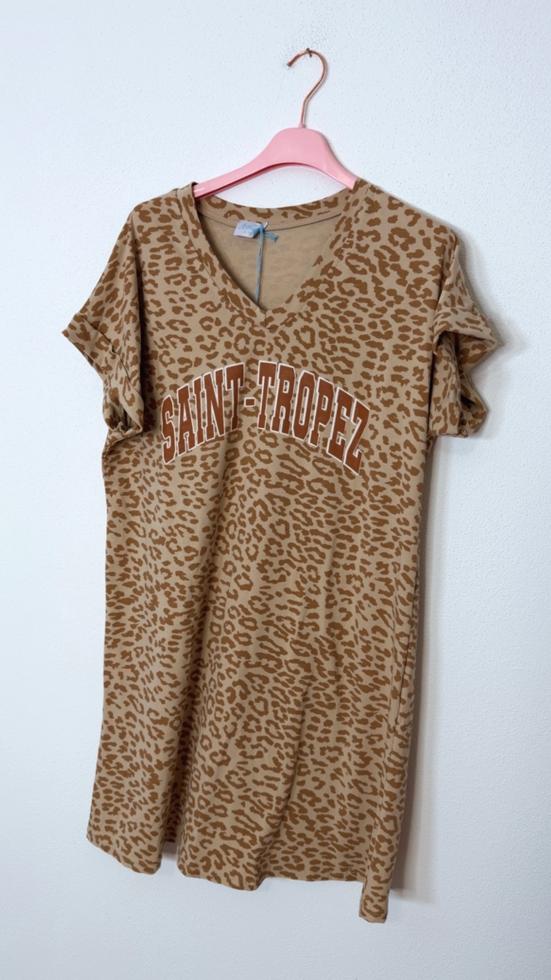 Leo-T-Shirt-Kleid Safiya Saint Tropez Made in Italy 34-42/44
