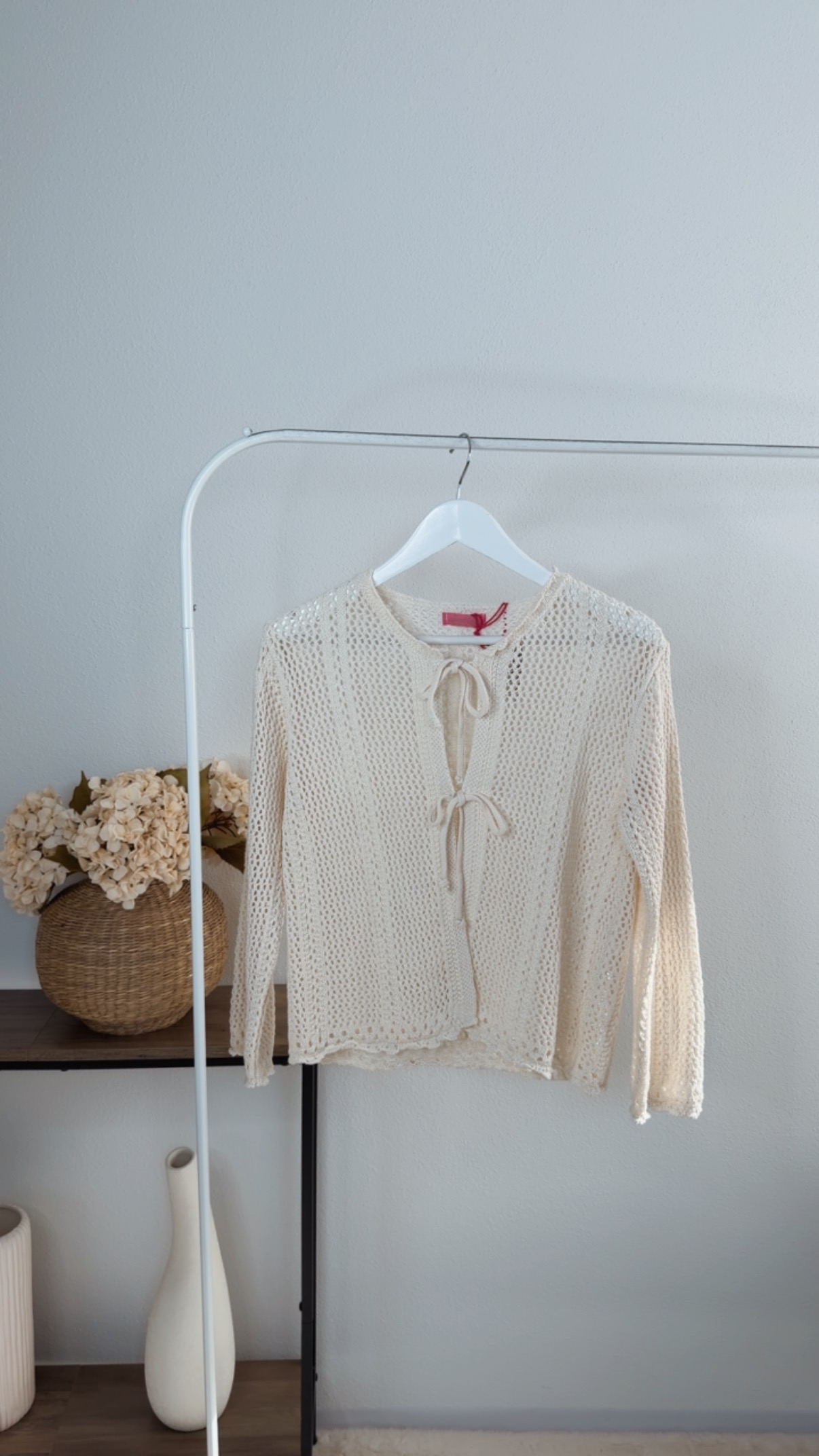 Strickjacke Malia Häkelmuster Uni Made in Italy 34-40/42