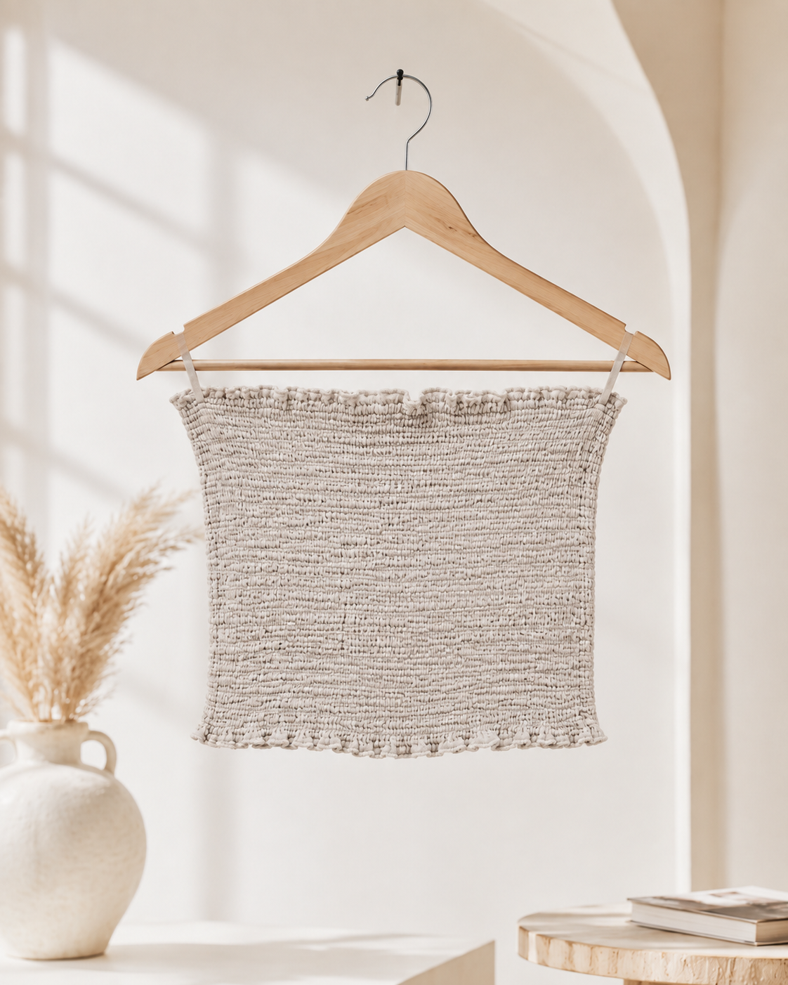 Musselin-Bandeau NERINA – softer Basic-Look Made in Italy 34-40/42
