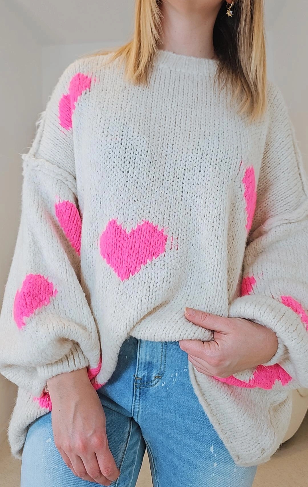 TREND PULLOVER MOLLY HEART Made in Italy 34-42/44 
