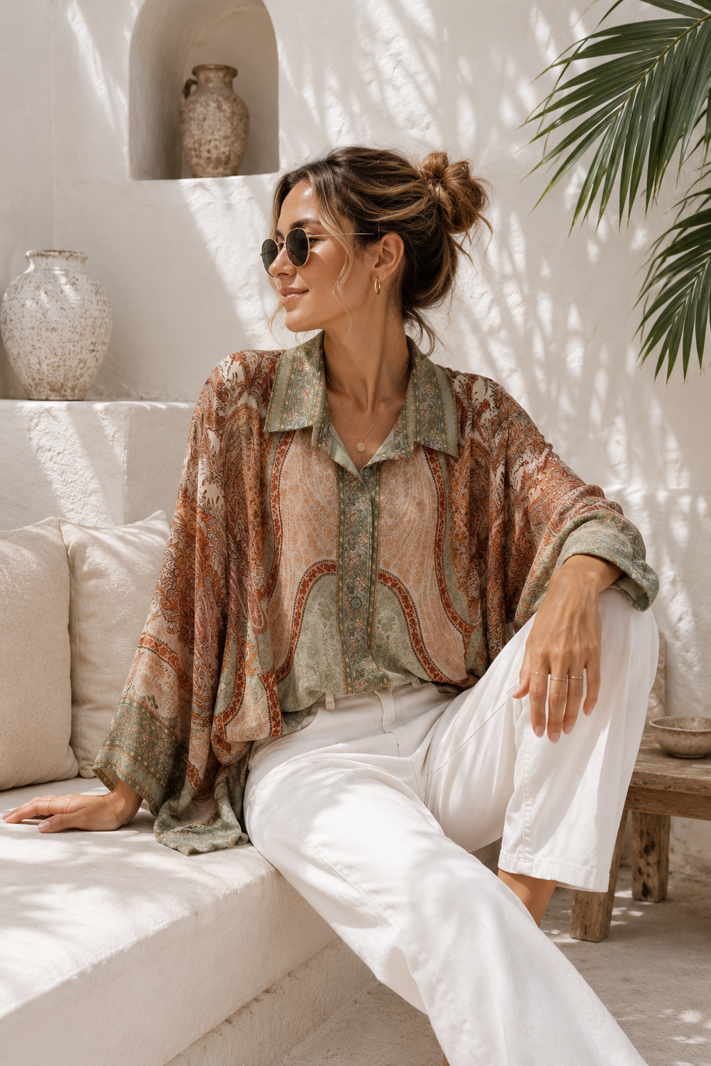 Silky Signature Bluse „Aurelia“ Made in Italy Gr. 34-44/46 Premium Kollektion