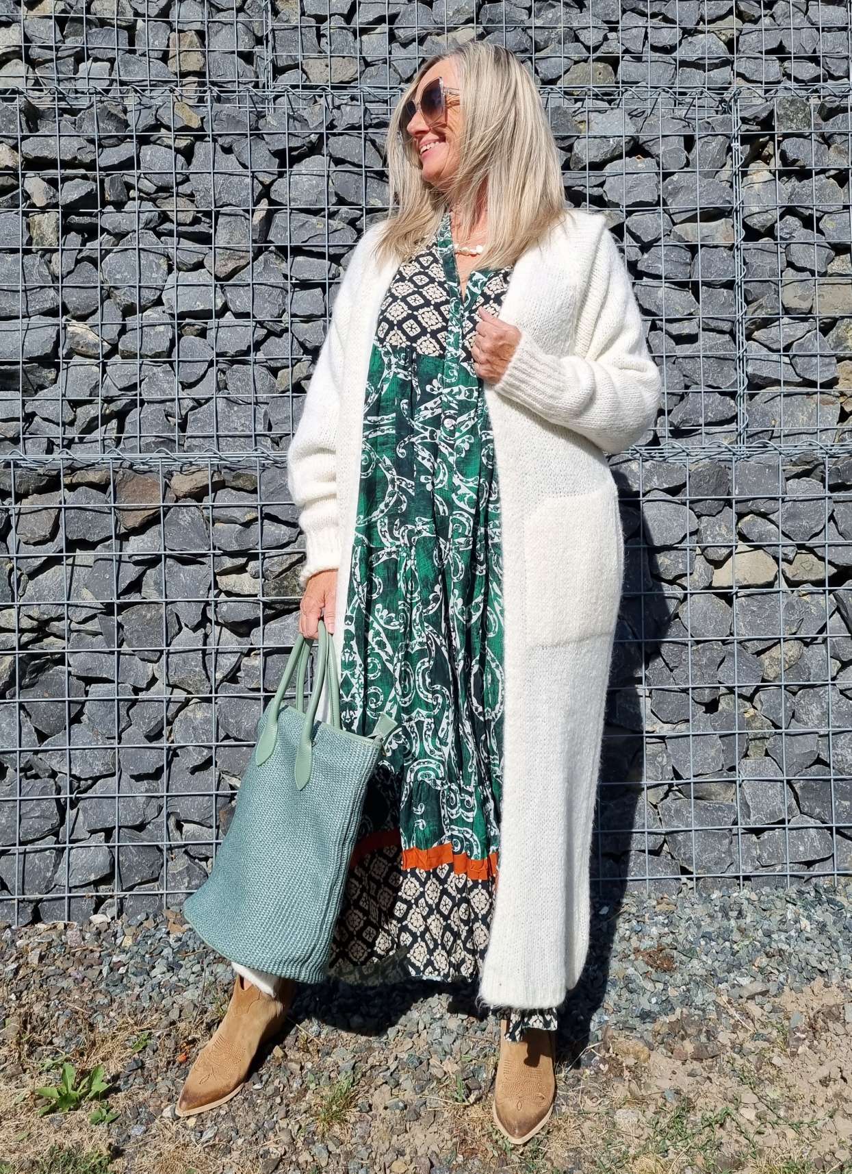 EDLER KNIT CARDIGAN CHRISTIN WOLLWEISS MOHAIR 34-42 Made in Italy Strickjacke Strickmantel Mantel EDLER KNIT CARDIGAN CHRISTIN WOLLWEISS MOHAIR 34-42 Made in Italy Strickjacke Strickmantel Mantel