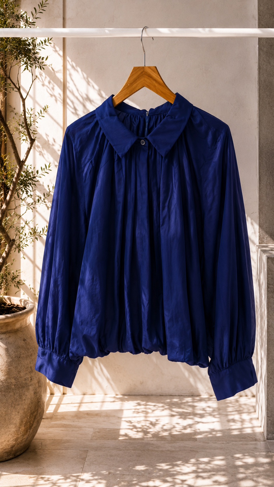 Ballonbluse „Vittoria“ – Made in Italy 🇮🇹  34-42 Basic Bluse
