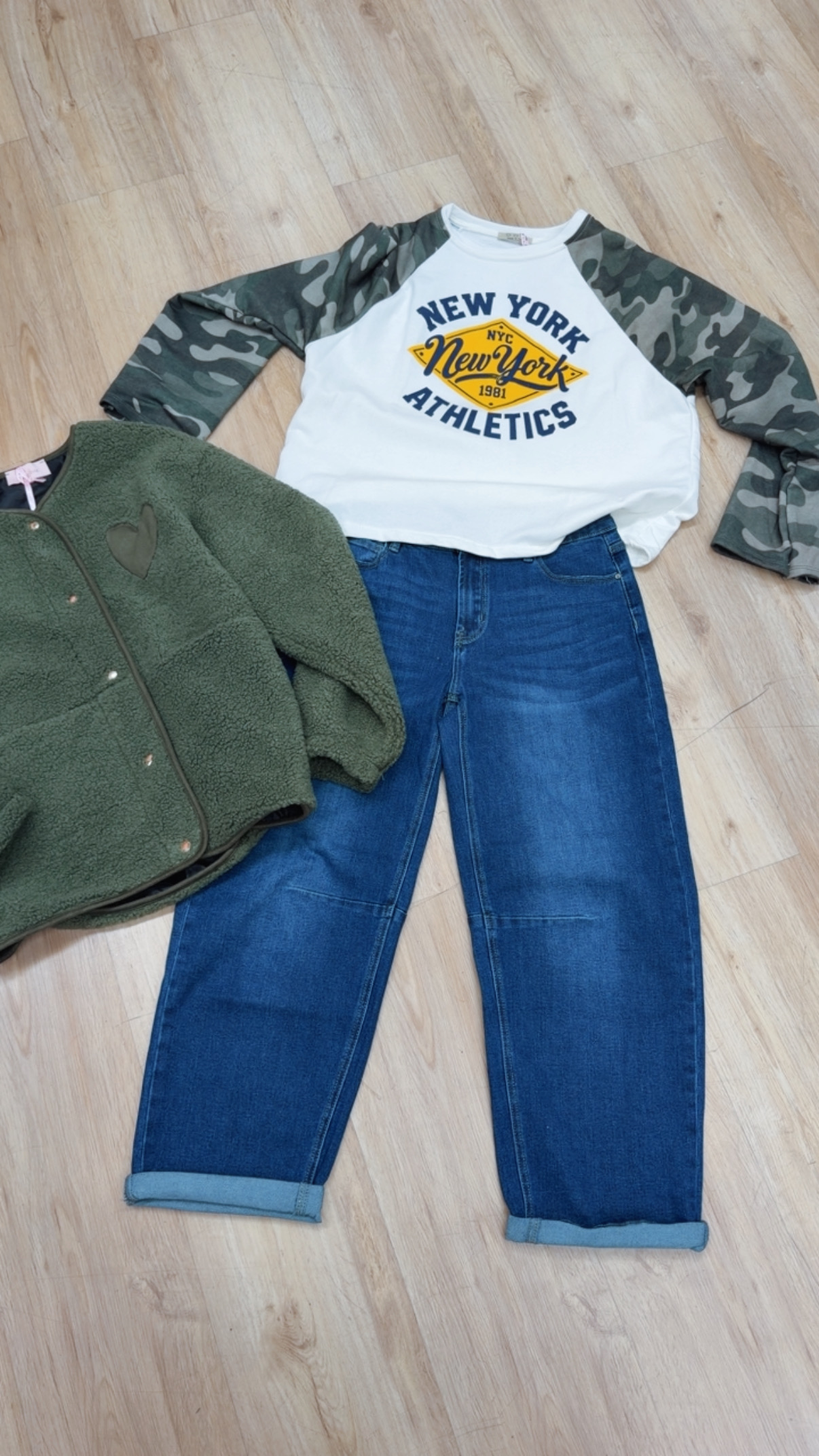 Langarmshirt Statement-Shirt ATHLETICS I LS0162 I Made in Italy 34-40/42 Longsleeve