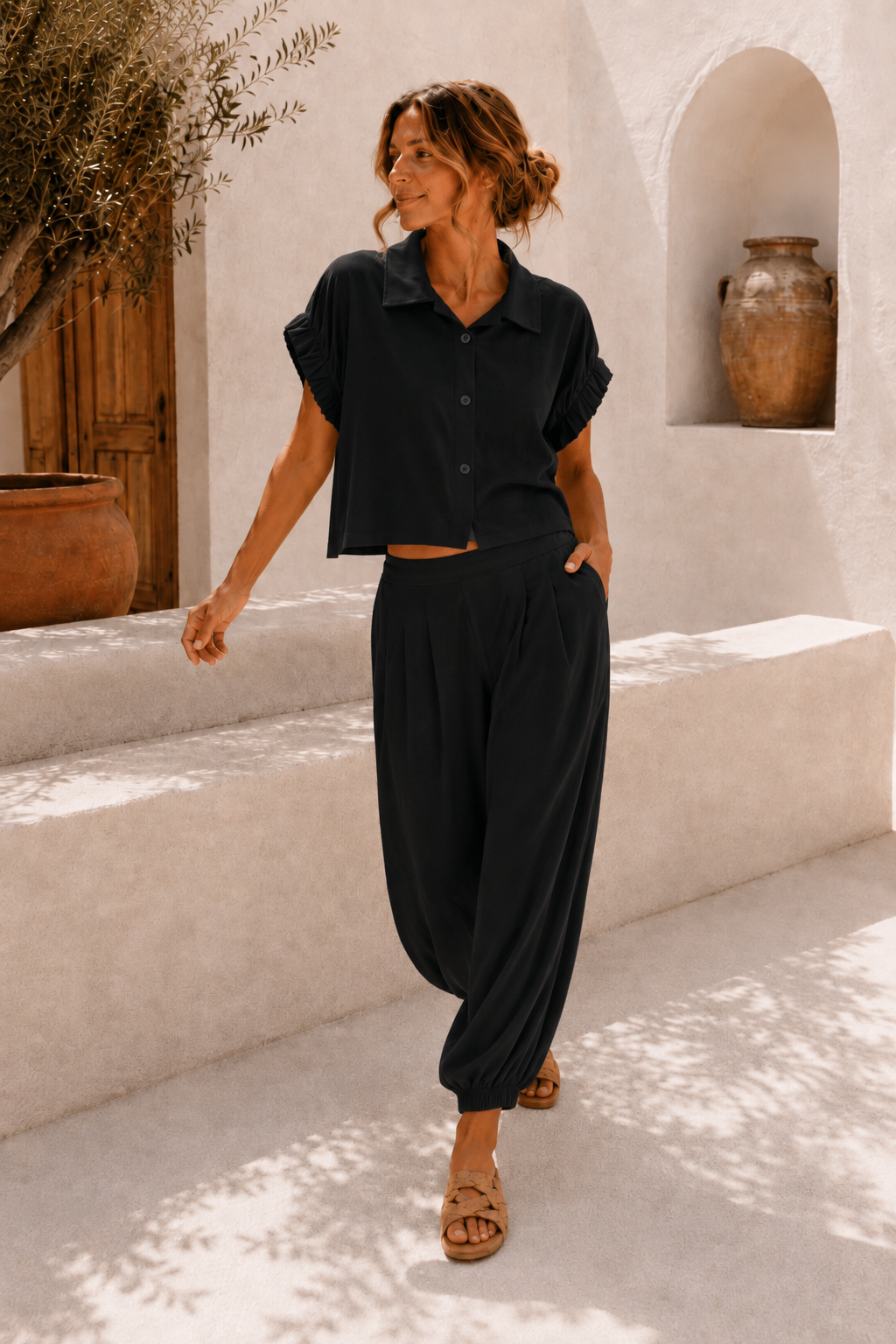 Set Alessa – Bluse & Hose Made in Italy 34-42