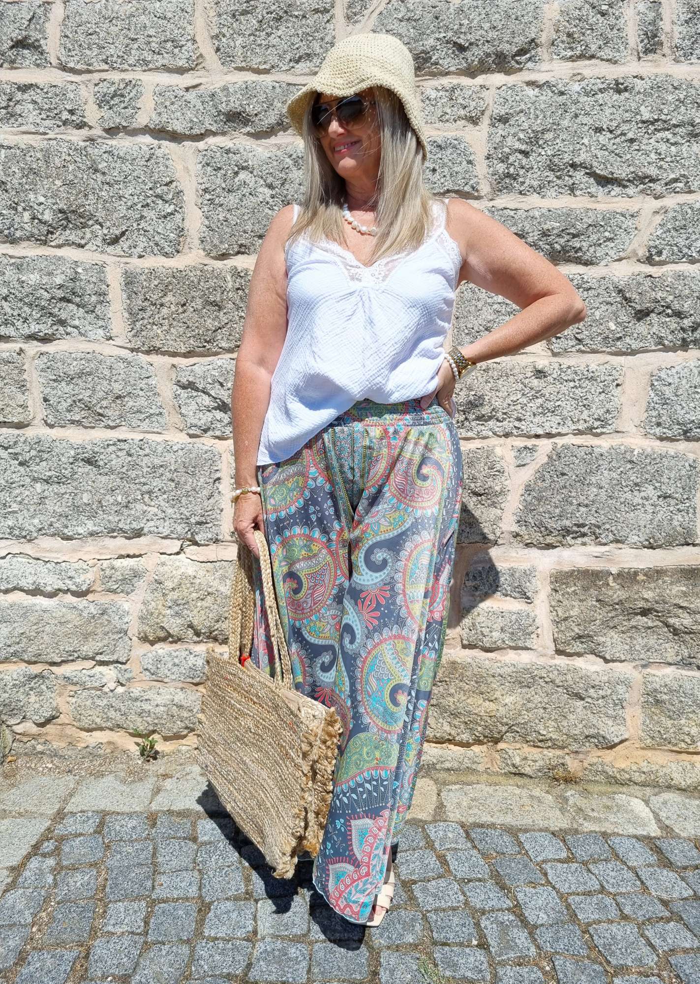 SILK HOSENROCK MALEDIVE GREY Grau Boho Bohemian Seide Hose Rock Skirt Beach Sommer 34-40/42 SILK HOSENROCK MALEDIVE GREY Grau Boho Bohemian Seide Hose Rock Skirt Beach Sommer 34-40/42