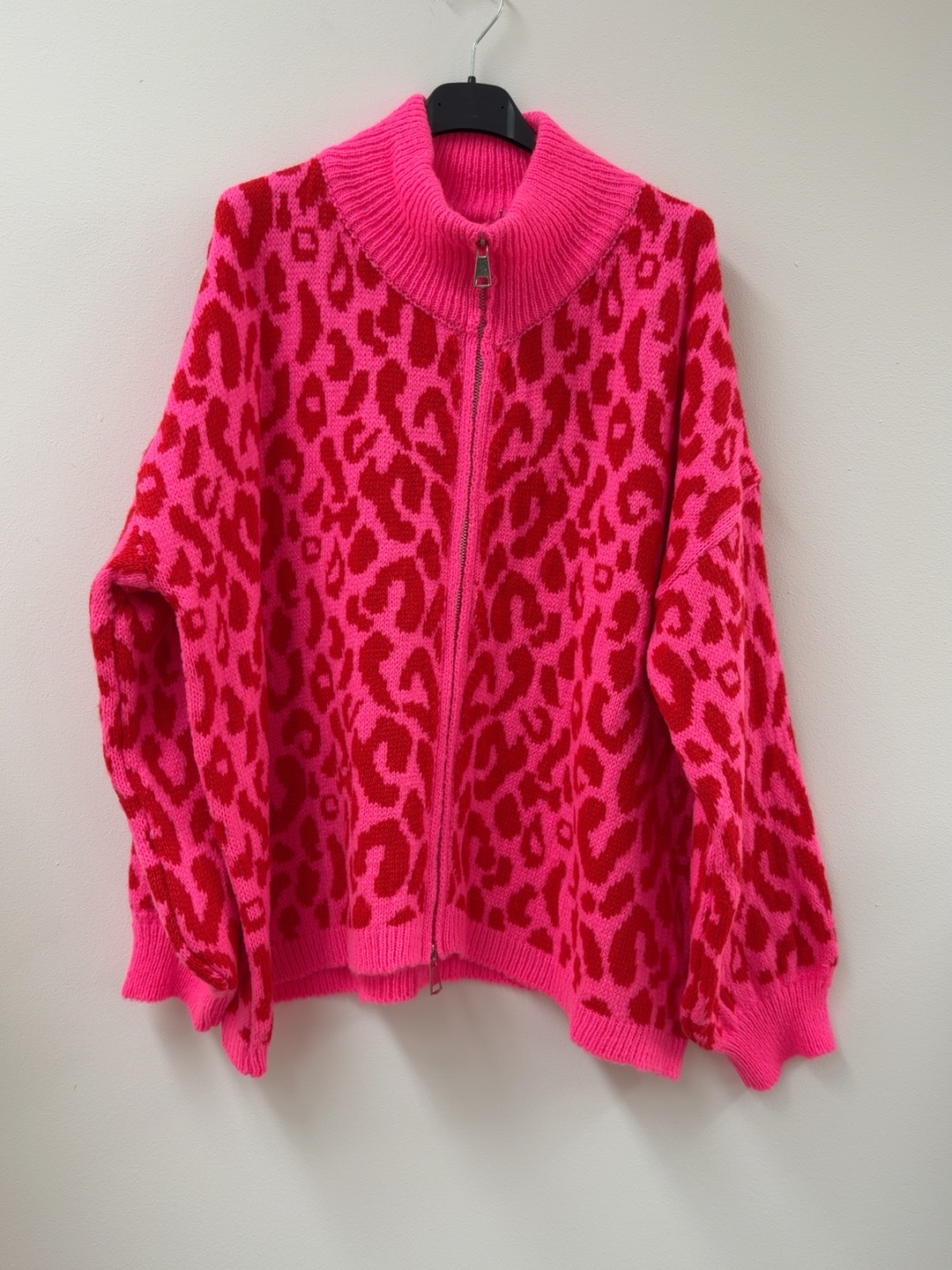 Cardigan-Leo mit Zwei-Wege-Reißverschluss I SJ0071 I Made in Italy 34-42/44 Strickjacke