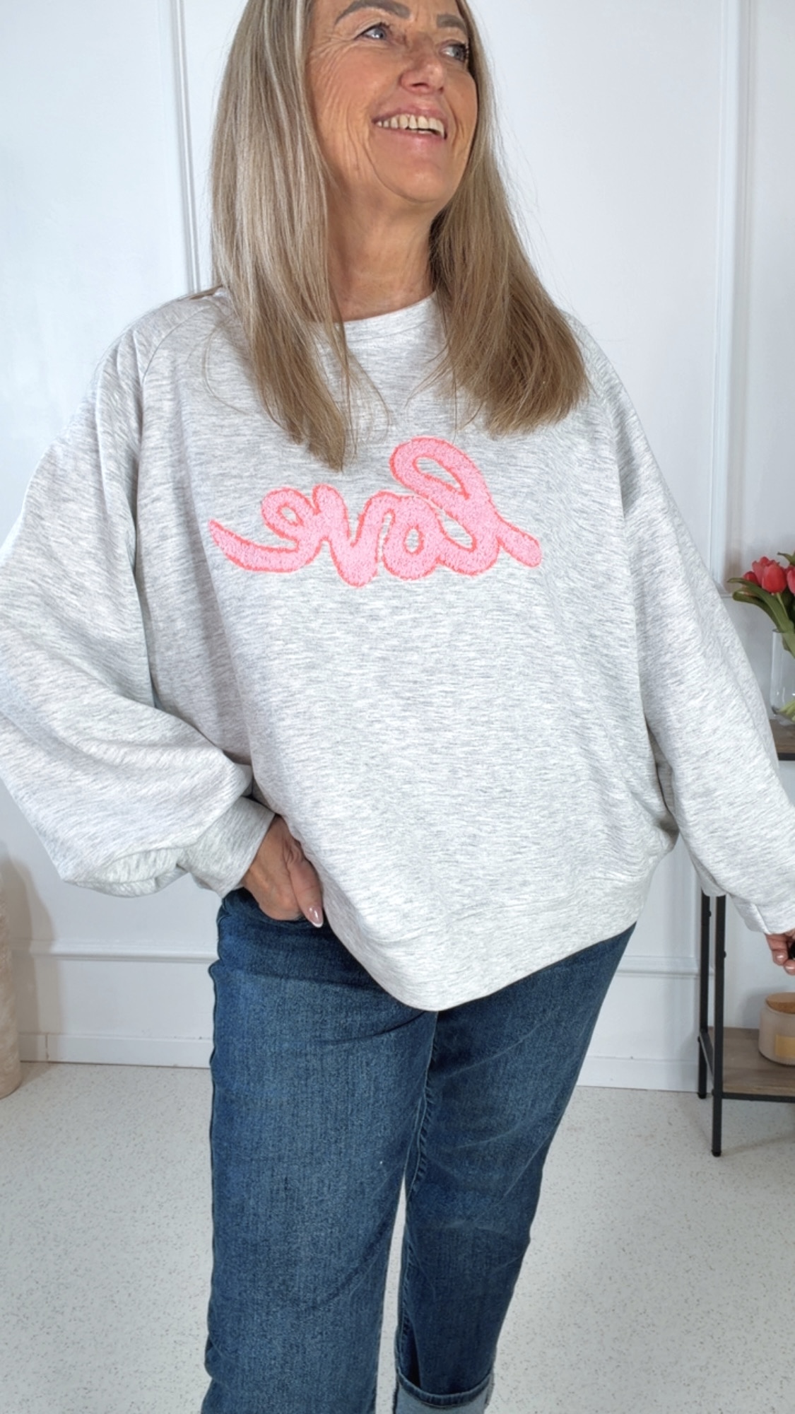 STATEMENT SWEATER LOVE Made in Italy 34-42