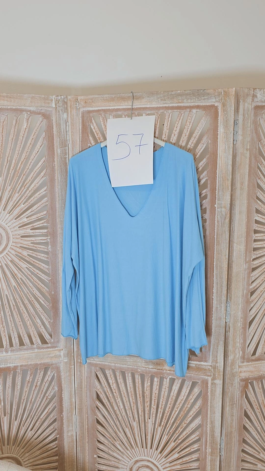 EINZELSTÜCK LANGARM-SHIRT HELLBLAU 57