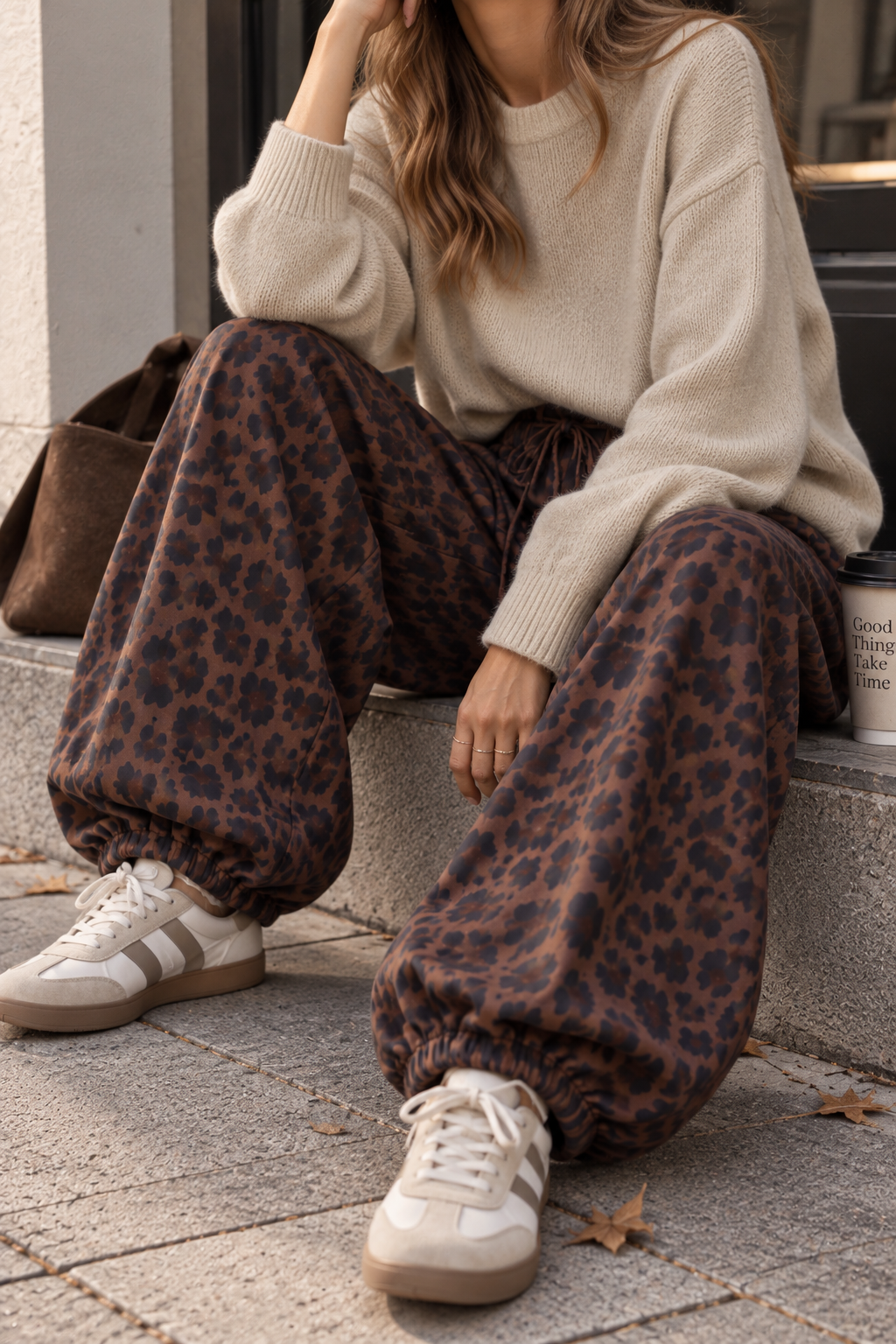 Ballon-Jogpant lässige Basic Pants für jeden Tag I JP0140 I Made in Italy 34-42/44