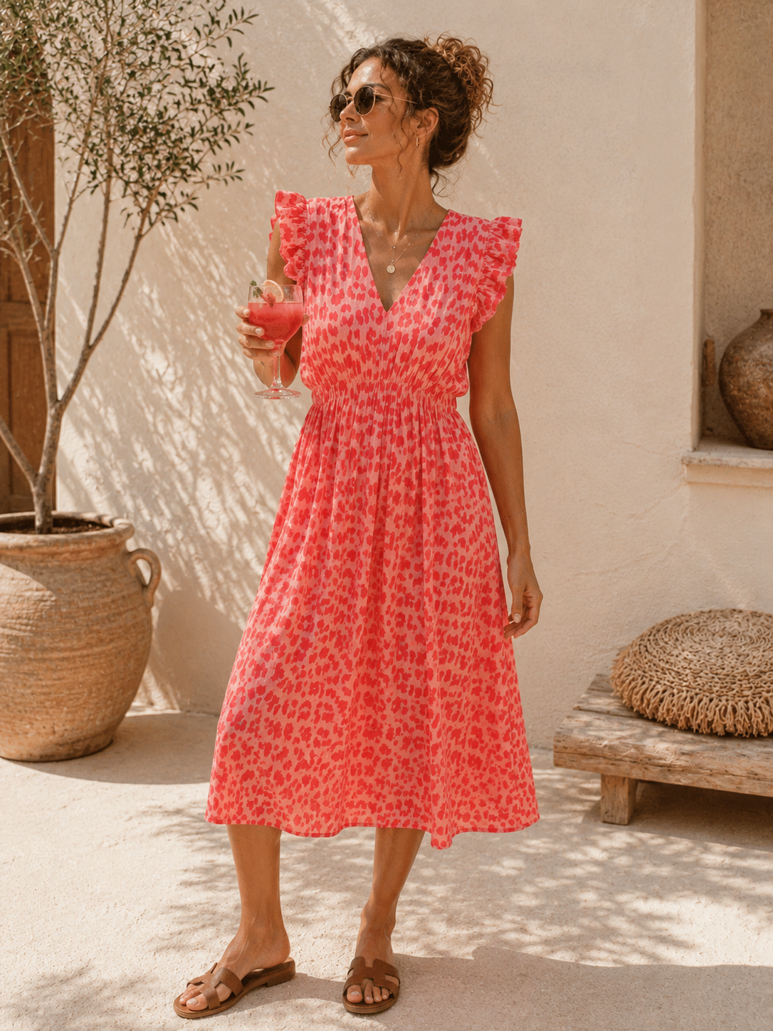 Kleid Arusha – Musselinkleid mit Boho-Charme  – Made in Italy |  tragbar bis Größe 42/44