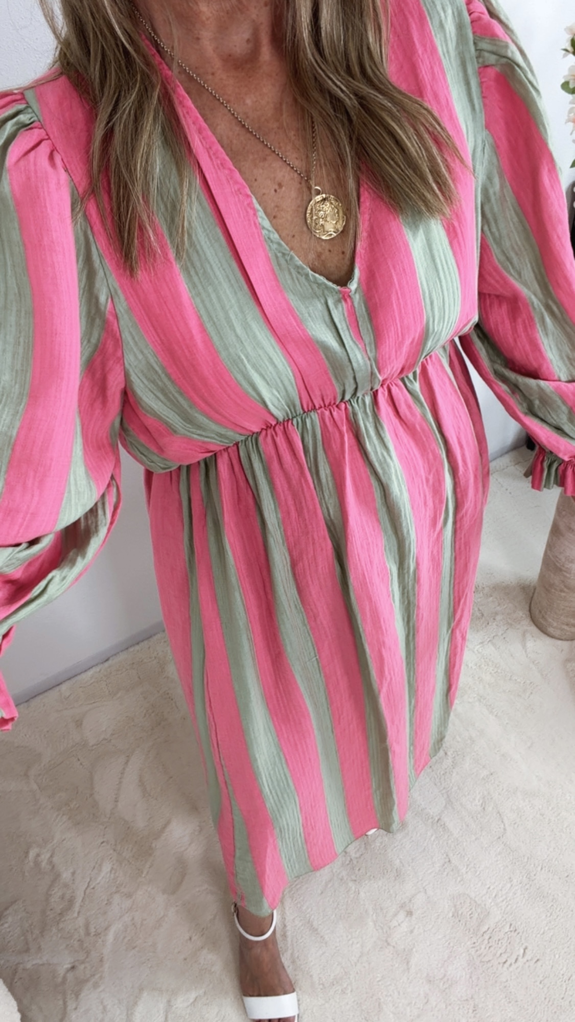 💖🌸✨ Blockstreifen Kleid Sora Made in Italy 34-42 Spripes  Made in Italy