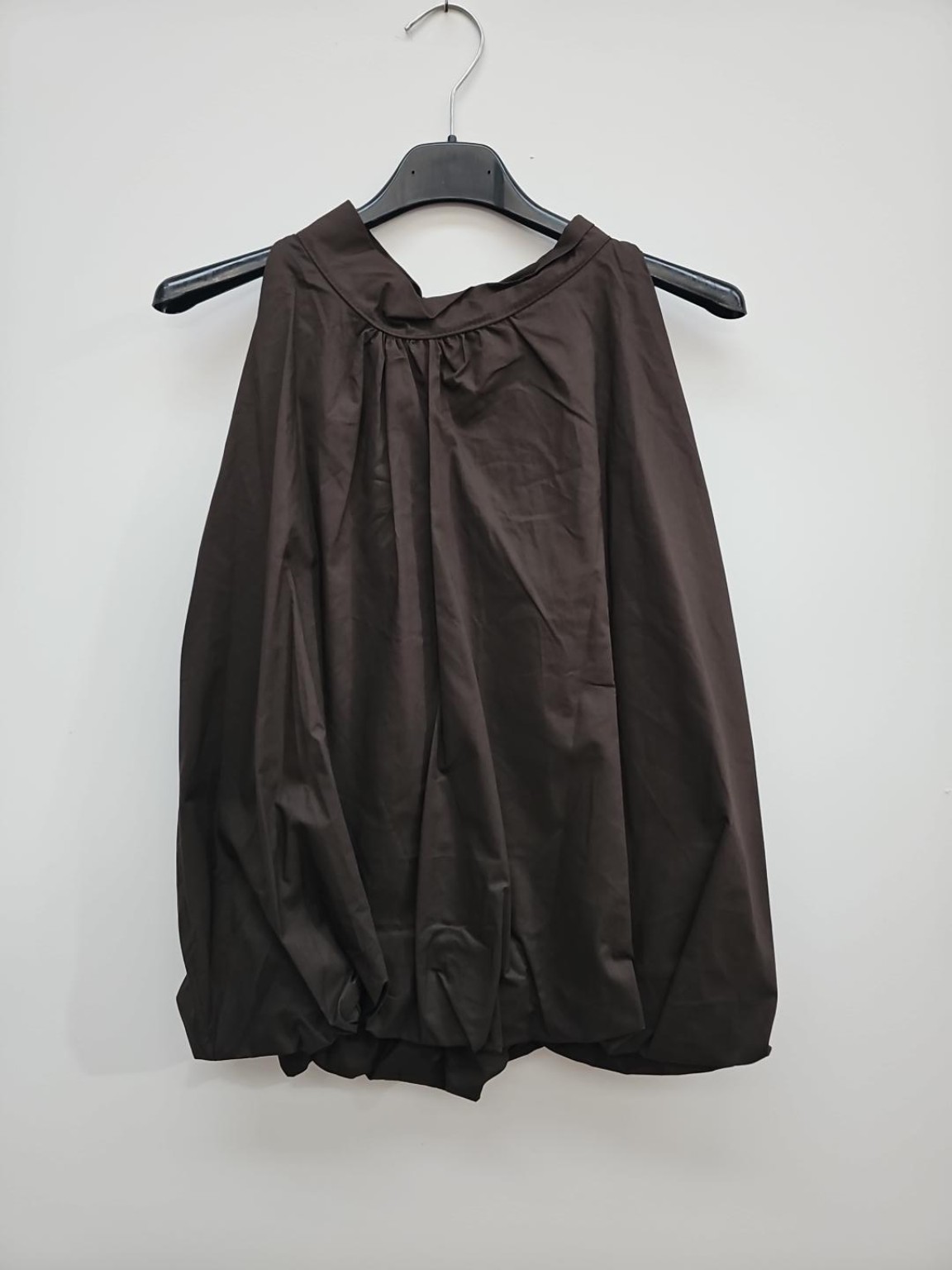 Top Bluse Mariona Uni Bindung im Nacken Made in Italy 34-40/42