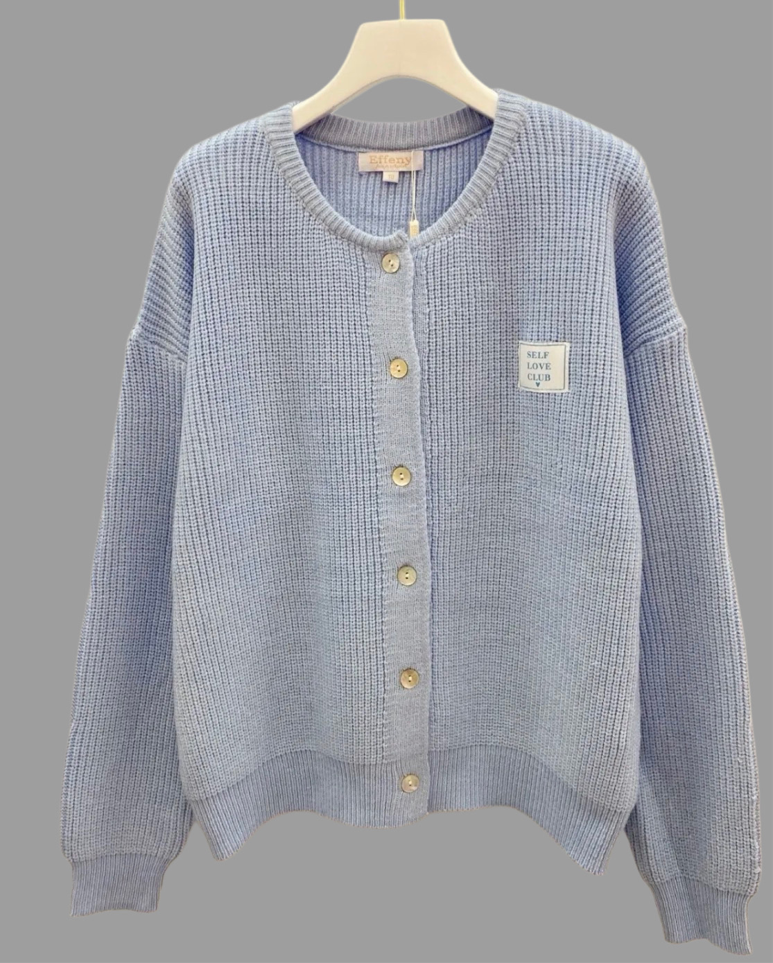 💖STRICKJACKE AMARA SELF LOVE CLUB  34-42 Italy Style Cardigan