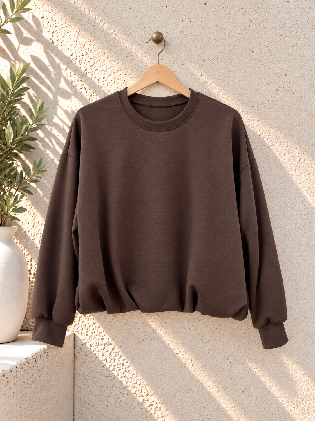 Soft Touch Pullover UNI mit Gummizug SW0129 Made in Italy