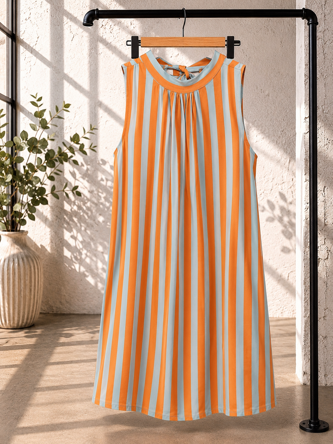 Kleid Elowen Blockstreifen Made in Italy 34-42