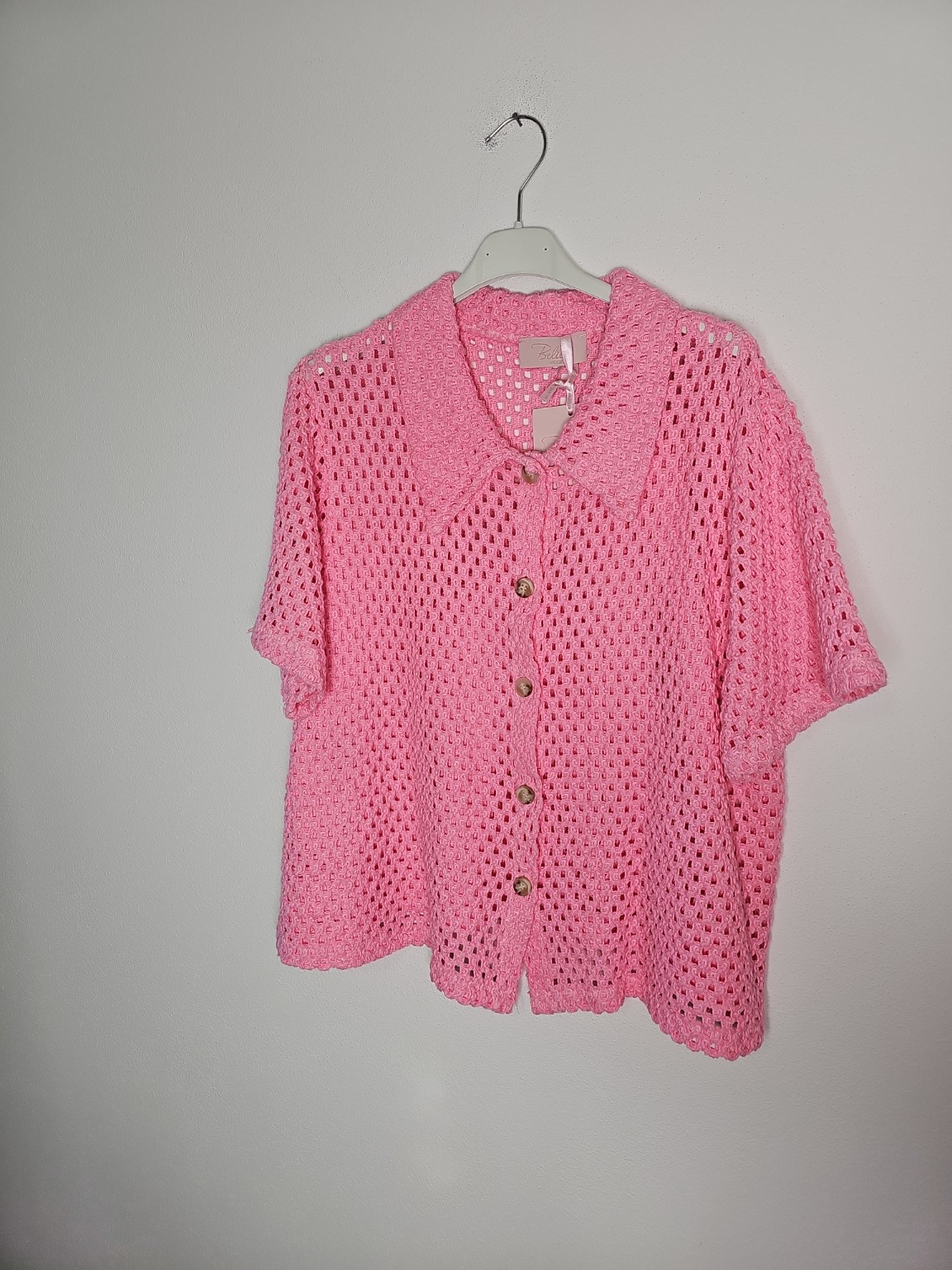 Bluse Zaria Häkelbluse Uni Made in Italy 34-40/42 Sommerschnapper – vom Umtausch ausgeschlossen