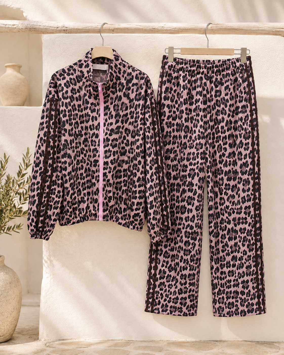Set Ayla Leo Sweatshirt und Sweathose Made in Italy 34-44 Jogginganzug