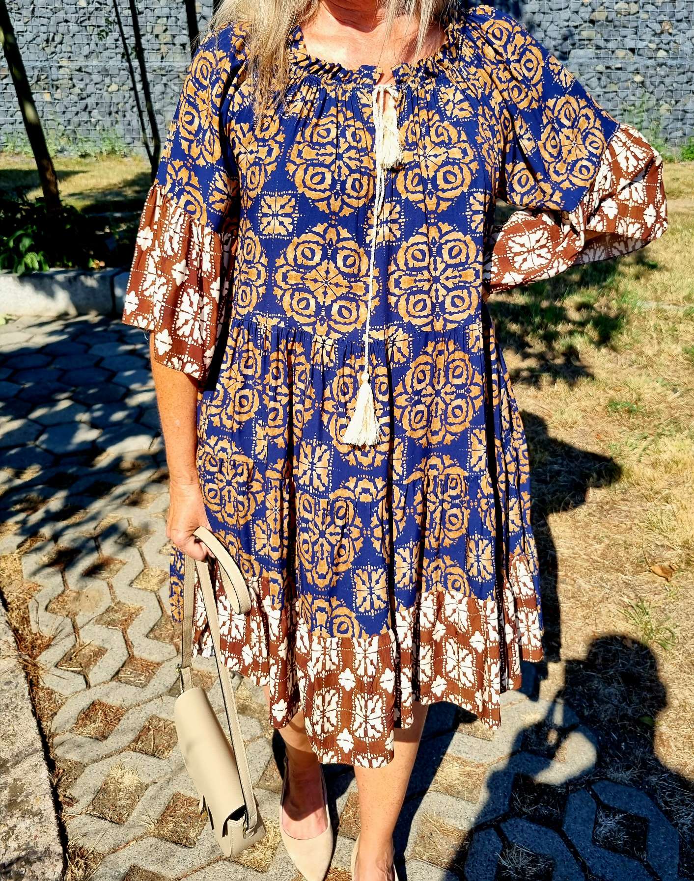SHORT TUNIKA DRESS GIULIA BLUE 34-42 Made in Italy kurzes Kleid Hängerchen Tunikakleid SHORT TUNIKA DRESS GIULIA BLUE 34-42 Made in Italy kurzes Kleid Hängerchen Tunikakleid