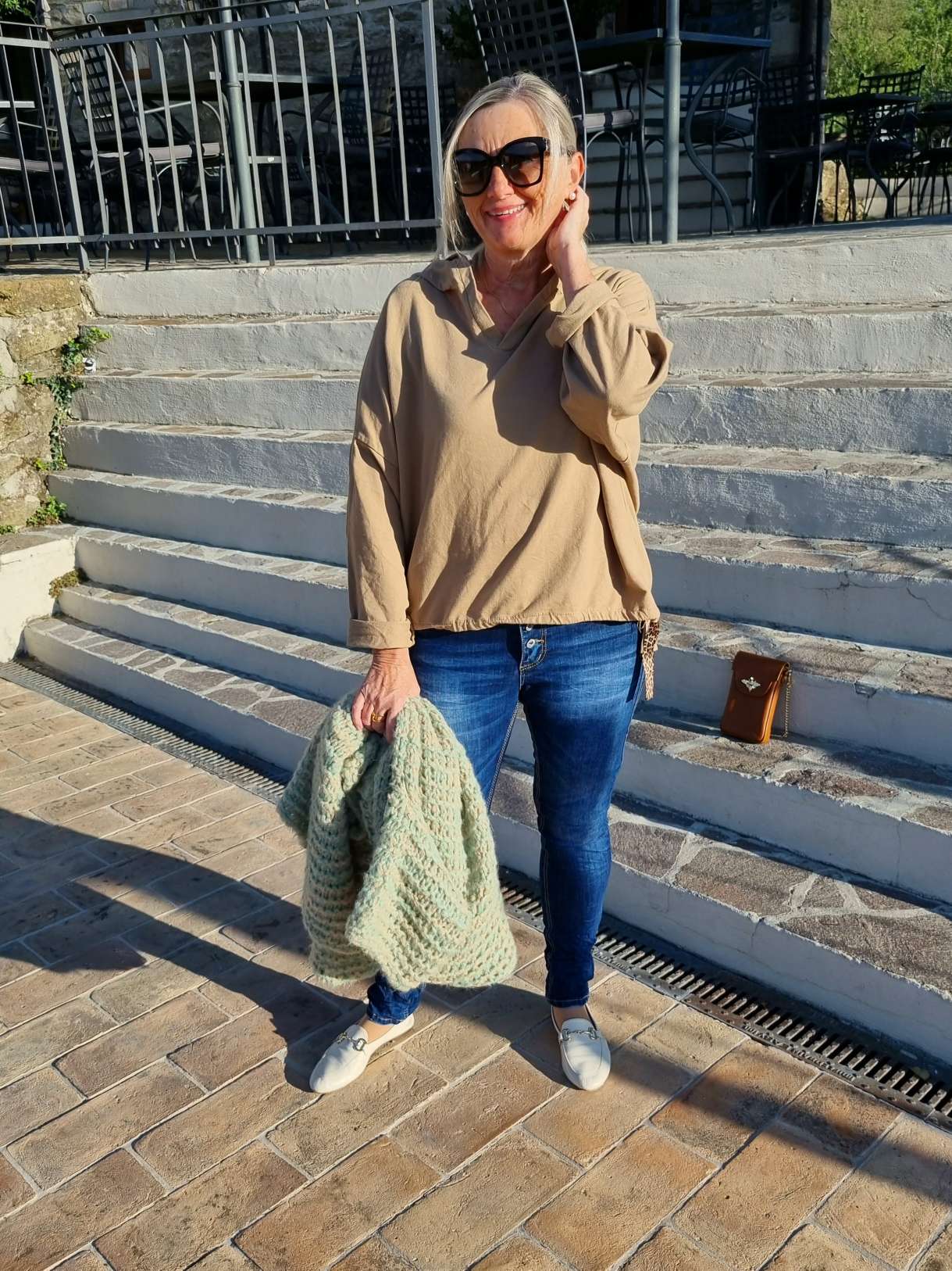 HOODIE NAOMI CAMEL Sweater Kapuze Made in Italy 34-42 Longsleeve Pullover LEO Leopard HOODIE NAOMI CAMEL Sweater Kapuze Made in Italy 34-42 Longsleeve Pullover LEO Leopard