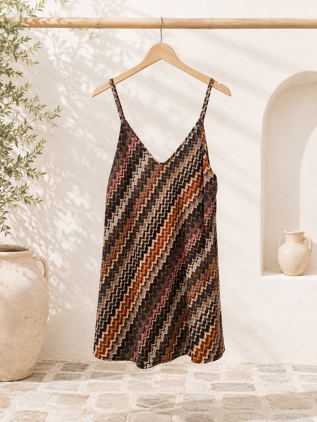 Top Maribel Zickzack-Muster Made in Italy 34-38 Sommerschnapper – vom Umtausch ausgeschlossen