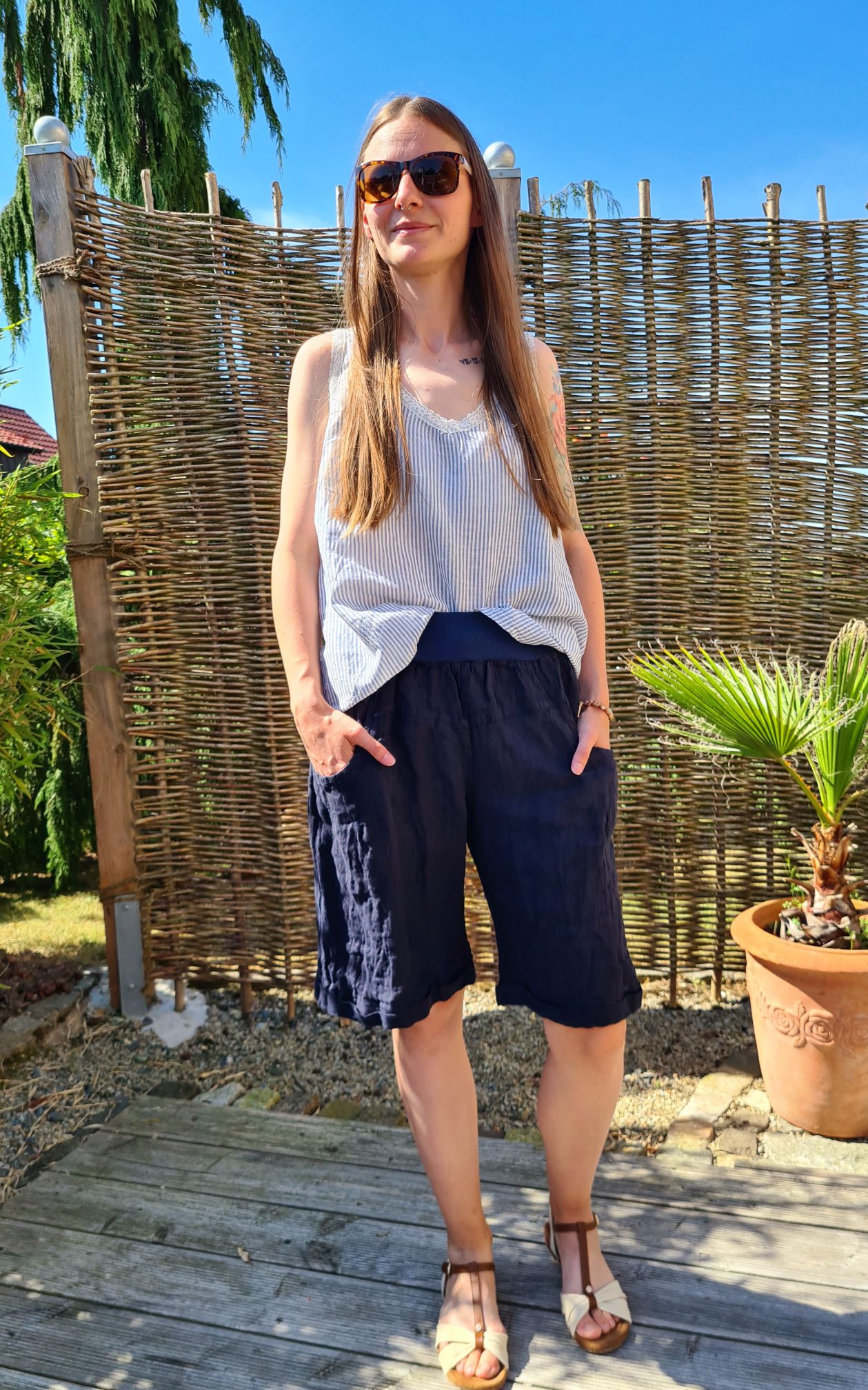 LINEN SHORTS MAXL BLAU 34-42 Made in Italy Leinen PANT kurze Hose Sommerhose Bermuda Kopie LINEN SHORTS MAXL BLAU 34-42 Made in Italy Leinen PANT kurze Hose Sommerhose Bermuda Kopie