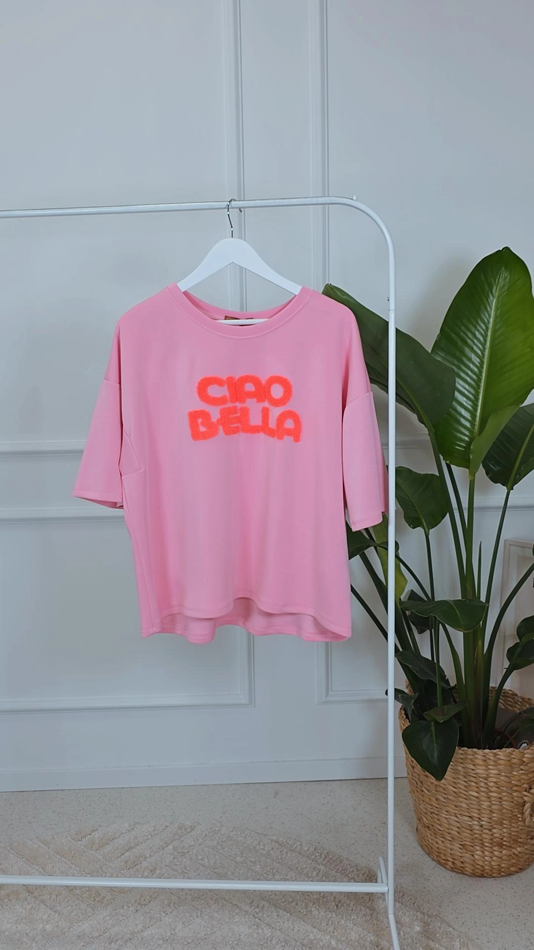 OVERSIZE SOFT SWEATER ZAHRA CIAO BELLA 34-44 Kurzarm Sweatshirt