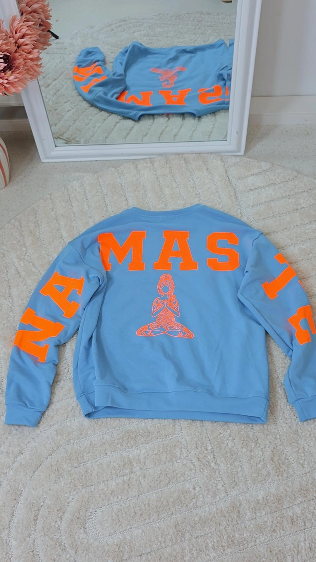OVERSIZE SWEATER NAMASTE ALL DAMN DAY Made in Italy 34-40/42
