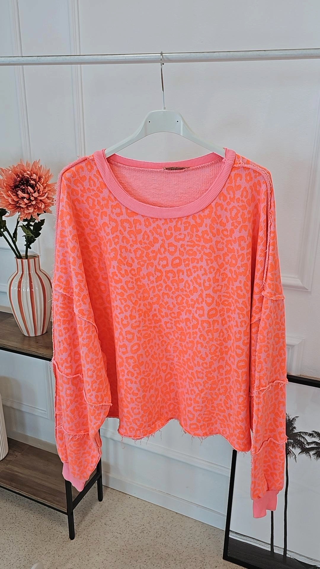 OVERSIZE SWEATER VALESCA LEO Made in Italy 34-42 Sweatshirt