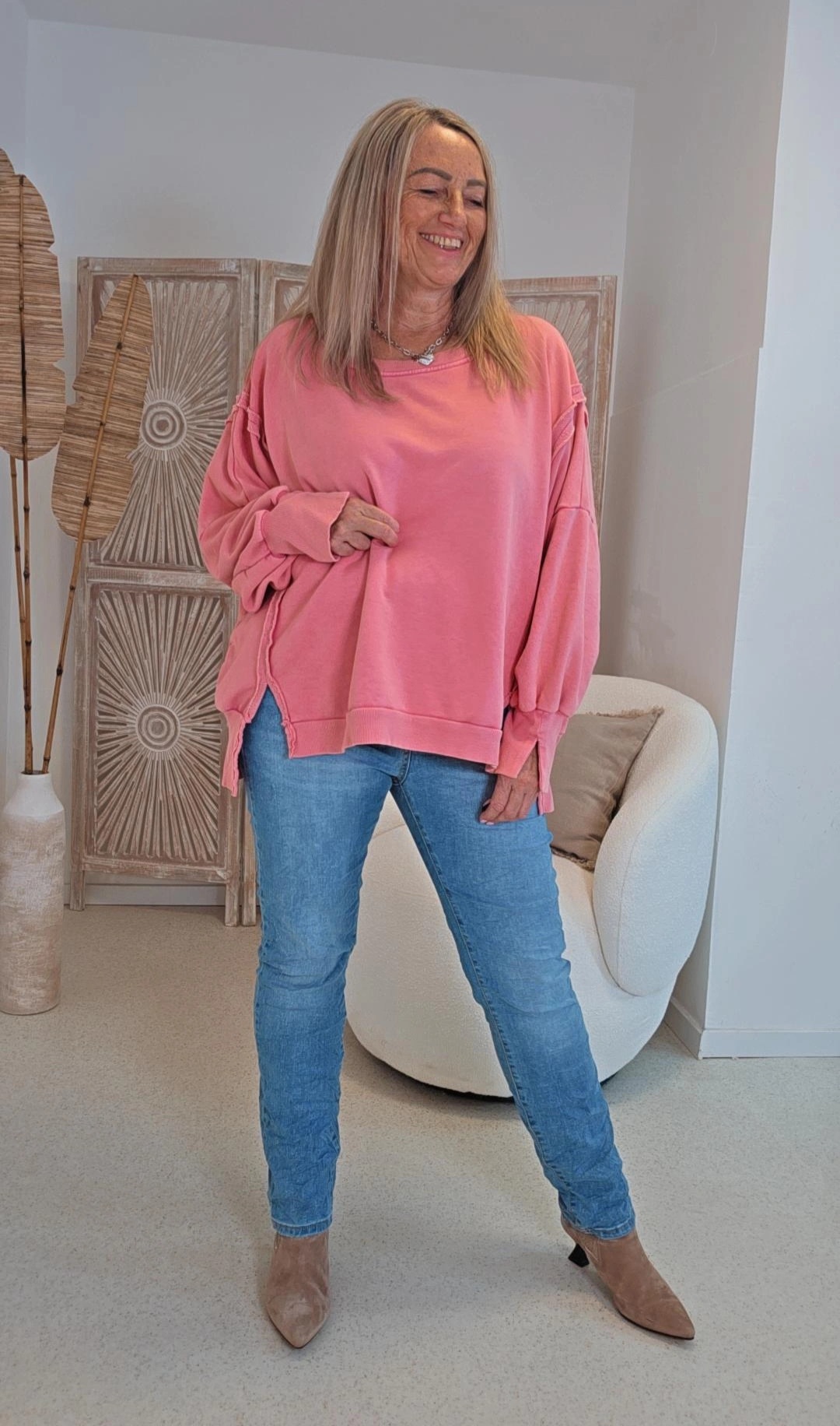 OVERSIZE SWEATER CARLOTA UNI Made in Italy 34-44/46