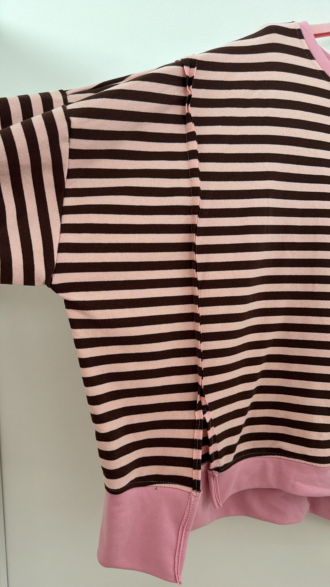 Sweater Charly mit Raw-Cut Details Stripes Made in Italy 34-44/46