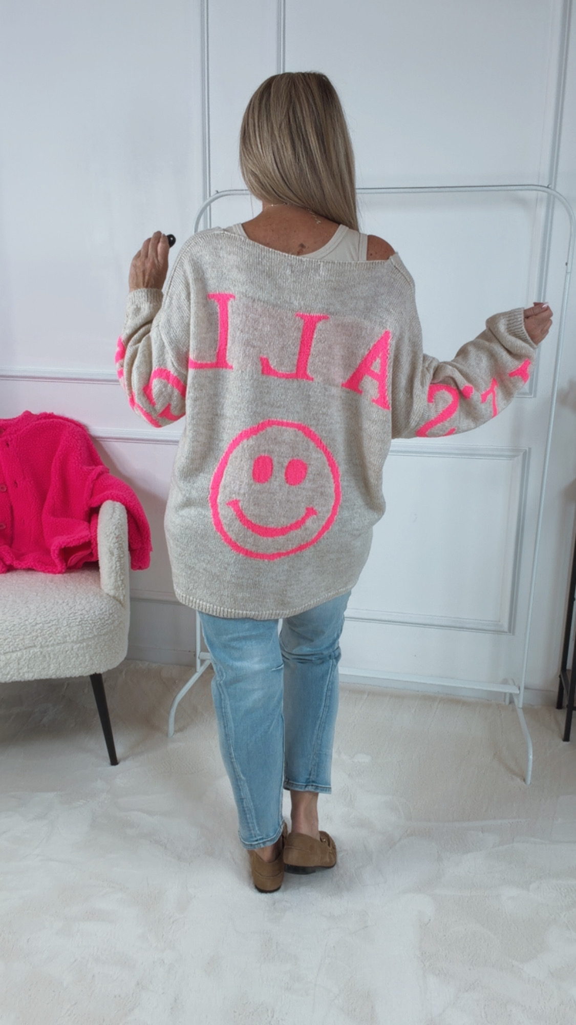 Oversize-Pullover „Serena“  36 - 44 Made in Italy Strickpullover