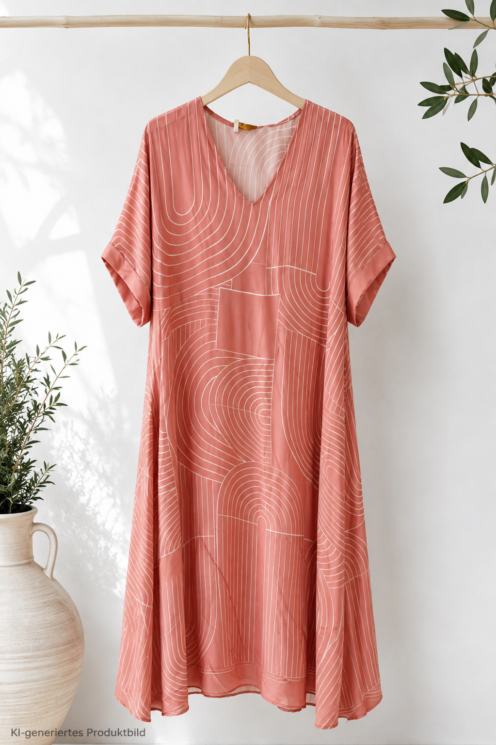 Maxi-Kleid Viskose-Seidenkleid Vanessa Made in Italy Gr. 34-42/44