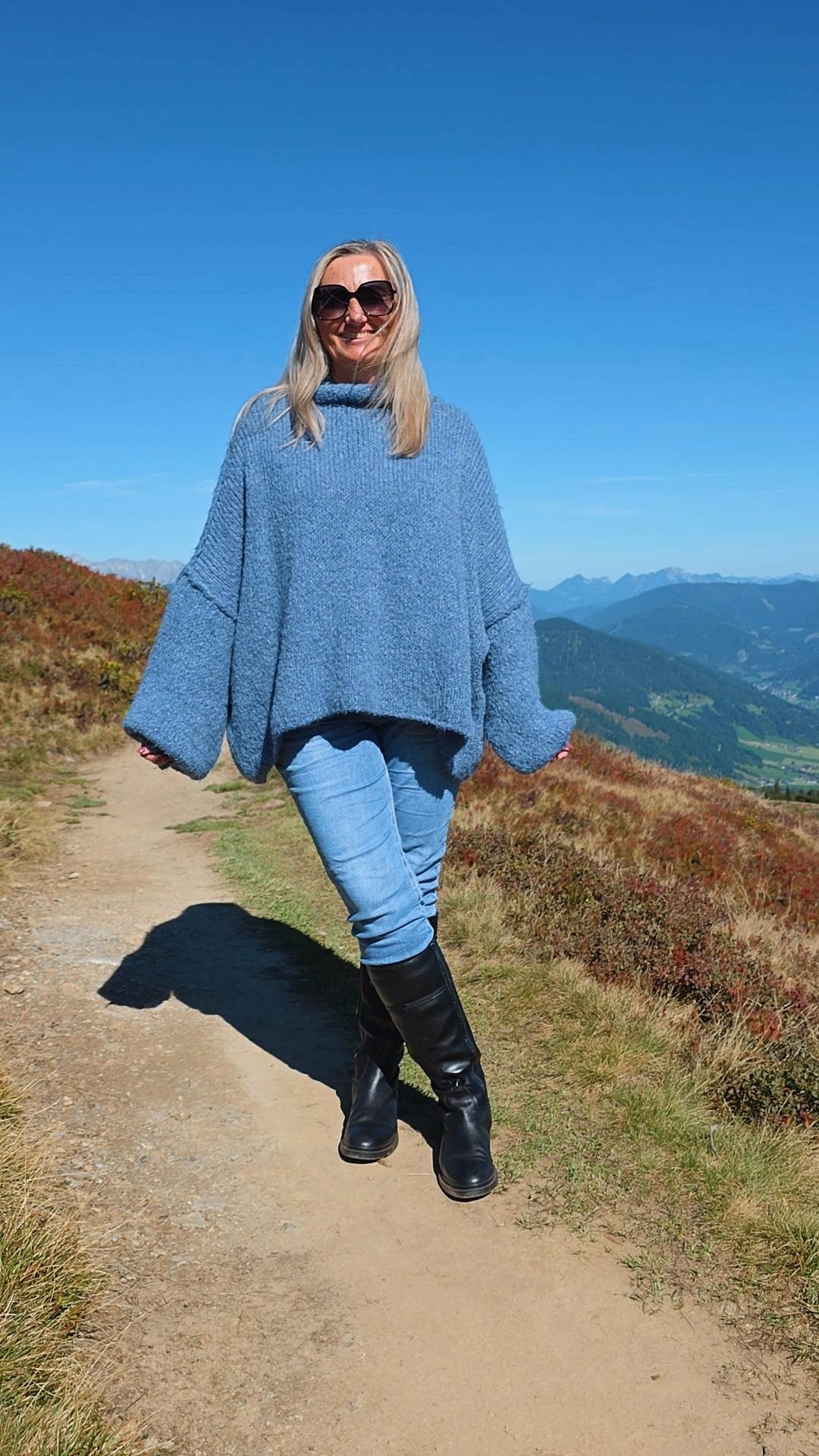COZY KNIT SWEATER SCARLETT Made in Italy 34-48 OVERSIZE Pullover 