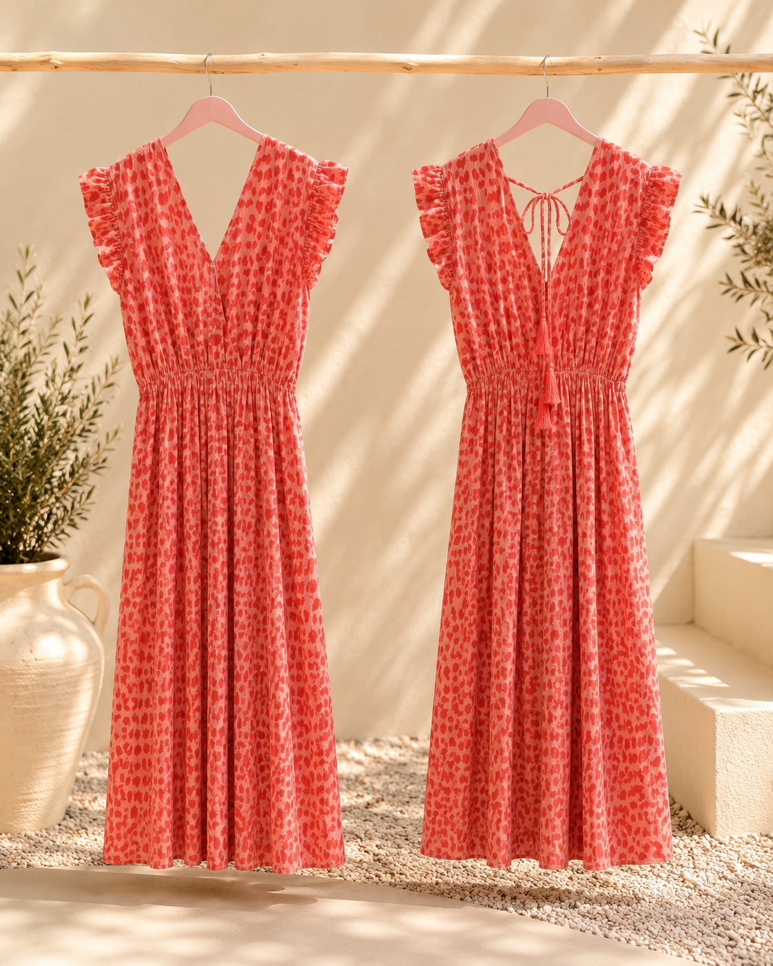 Kleid Arusha – Musselinkleid mit Boho-Charme  – Made in Italy |  tragbar bis Größe 42/44