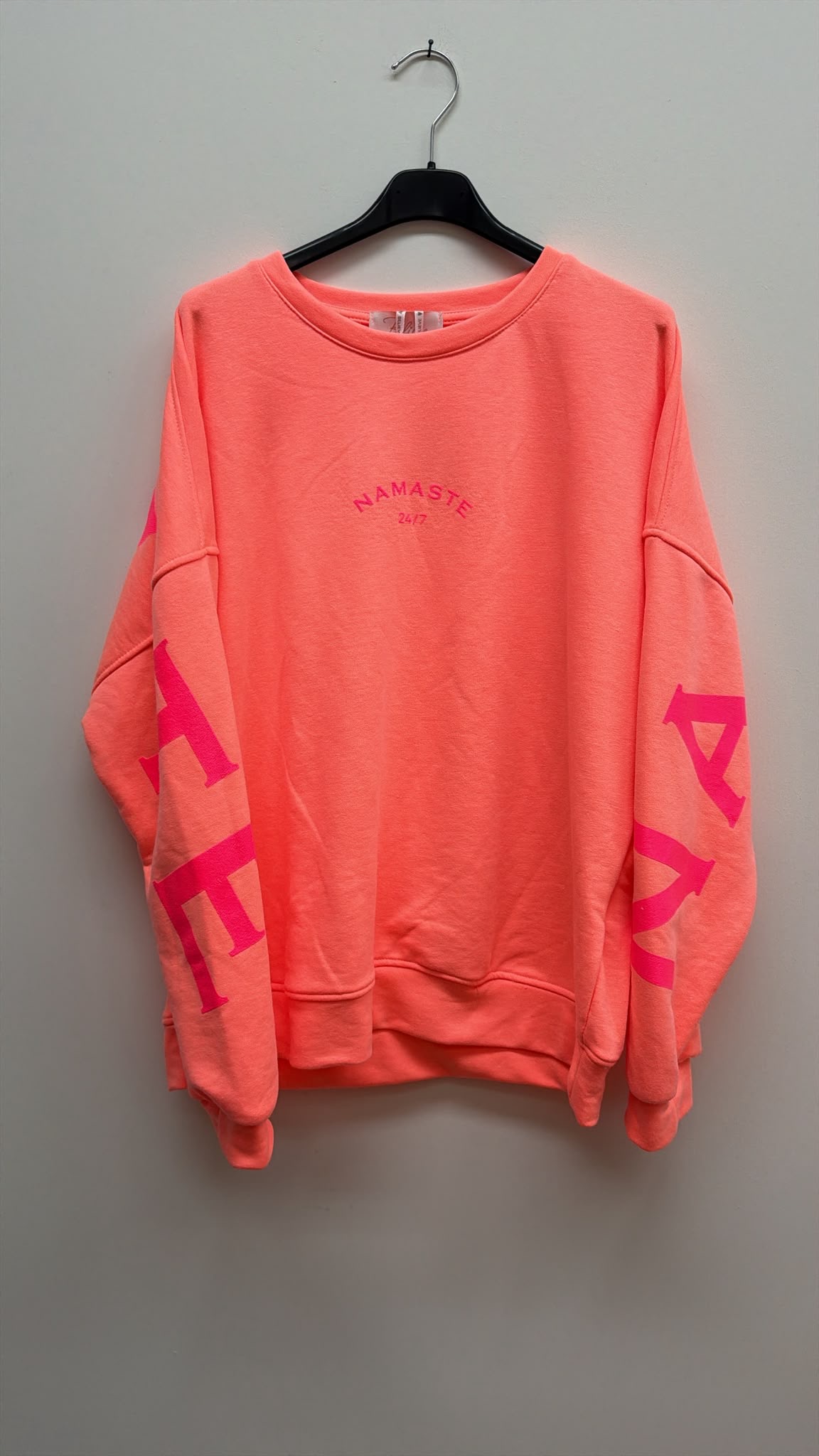 Sweatshirt „Namaste 24/7 Uni“ – Made in Italy | One Size bis ca. Gr. 42